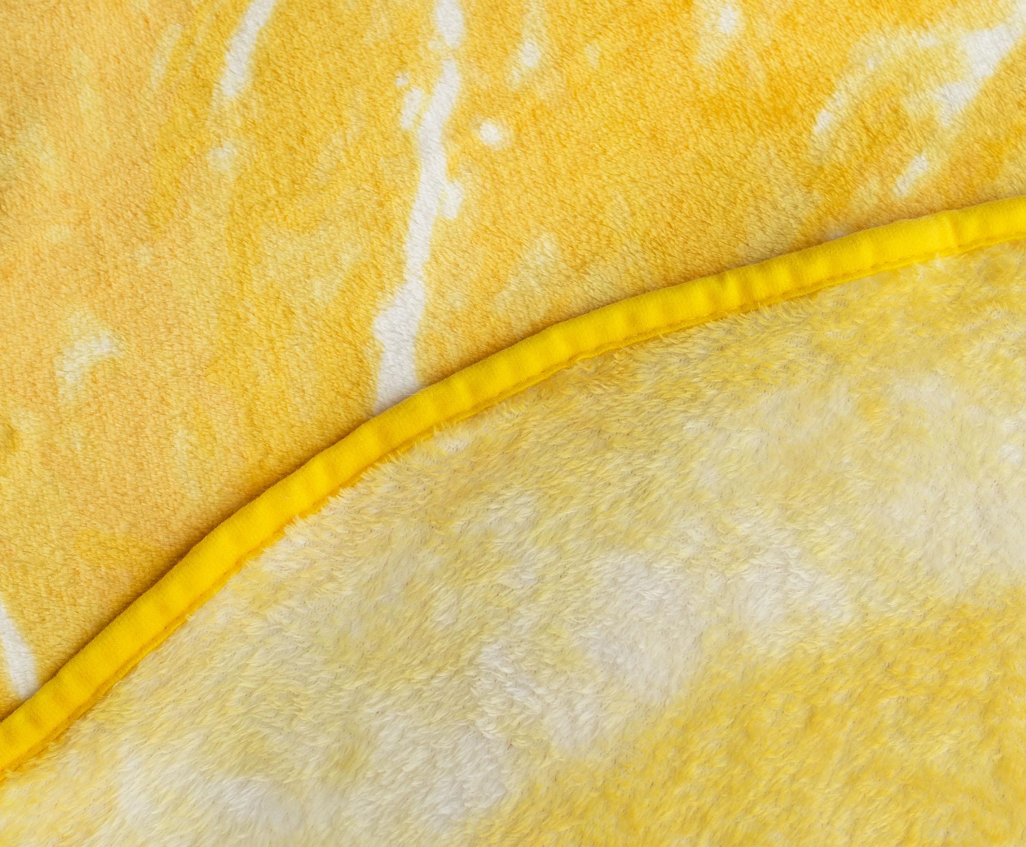Zesty Lemon Slice Round Fleece Throw Blanket - 60 Inches