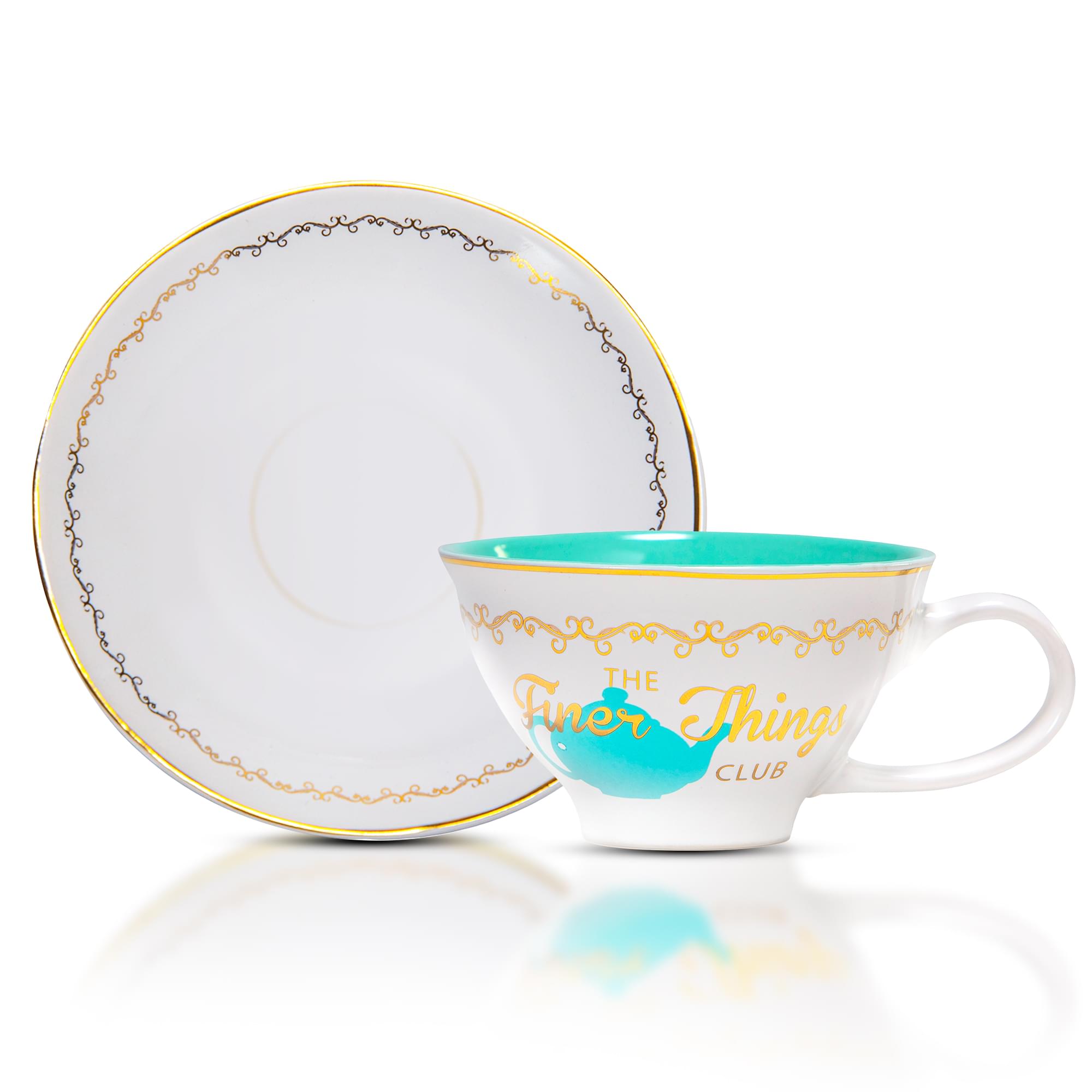 The Office Finer Things Club Exclusive Ceramic Teacup & Saucer Set