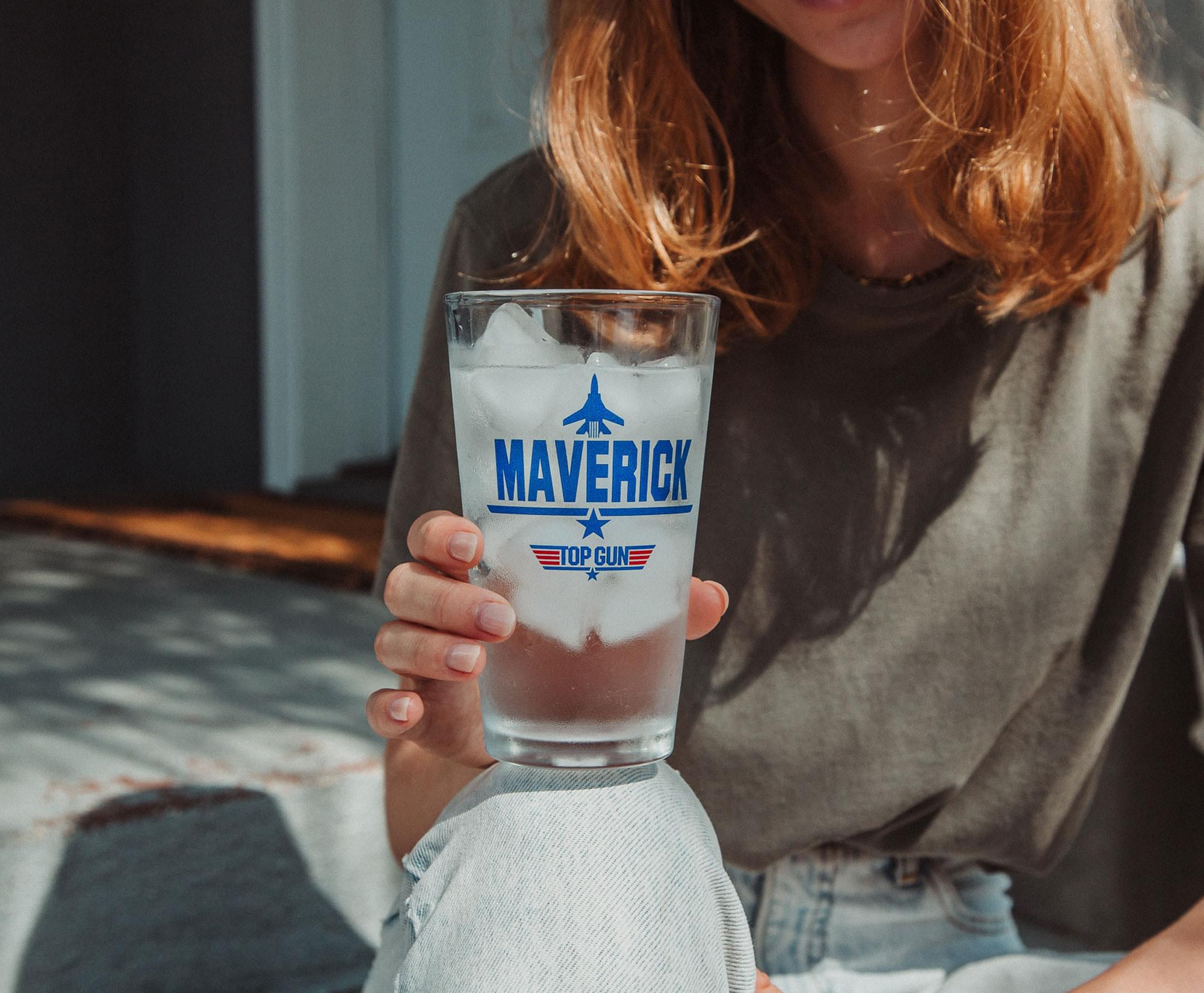 Top Gun Maverick & Iceman 20 - Ounce Pint Glass Set (2 Pack)