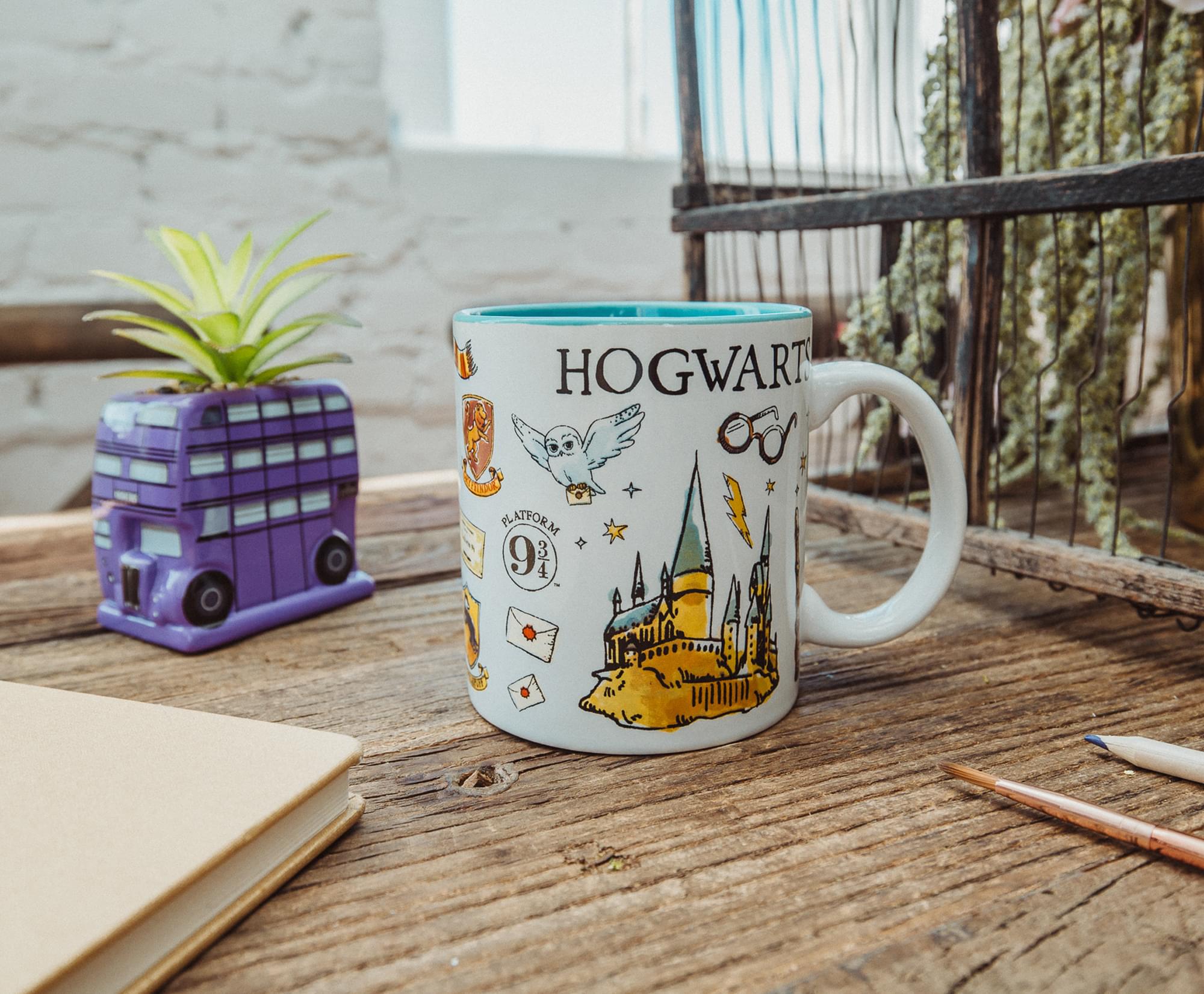 Enchanting Harry Potter Hogwarts Icons 20-Ounce Ceramic Mug