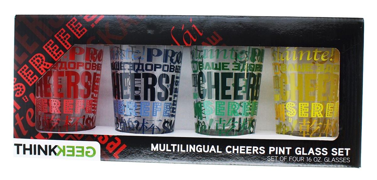 Global Cheers Pint Glass Set - 4 Pack