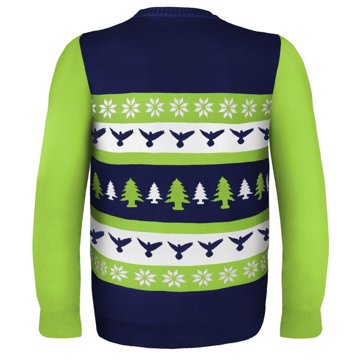 Seattle Seahawks Bold NFL Ugly Sweater