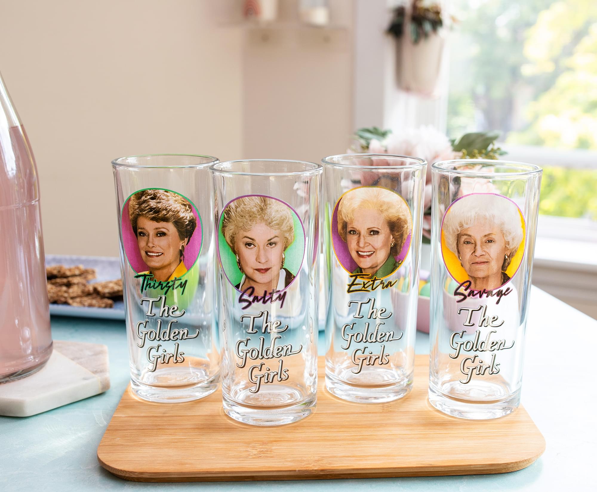 The Golden Girls 10-Ounce Tumbler Glasses Set of 4 - Logo Design