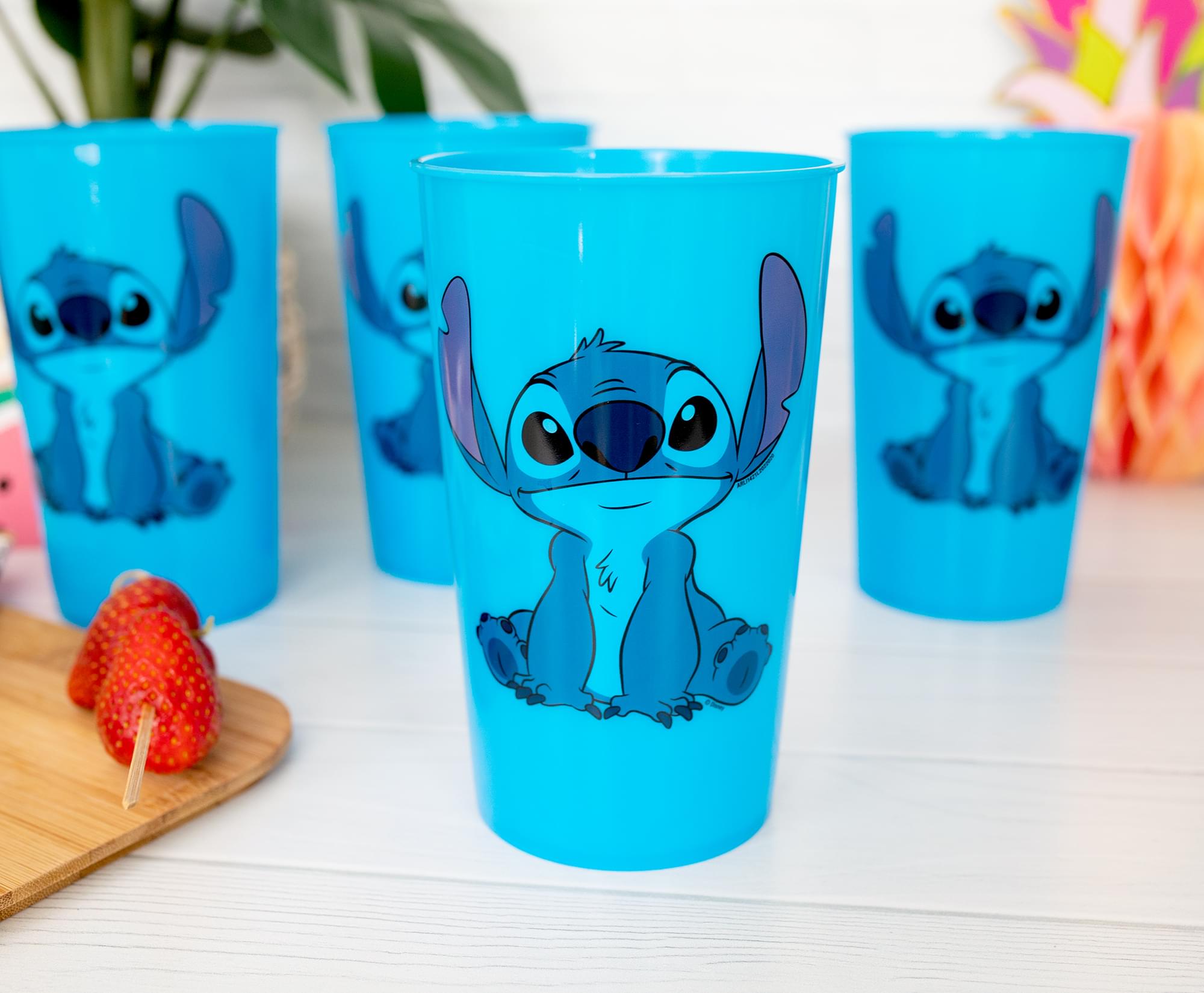 Magic Disney Lilo & Stitch Color-Changing Plastic Cups - Set of 4