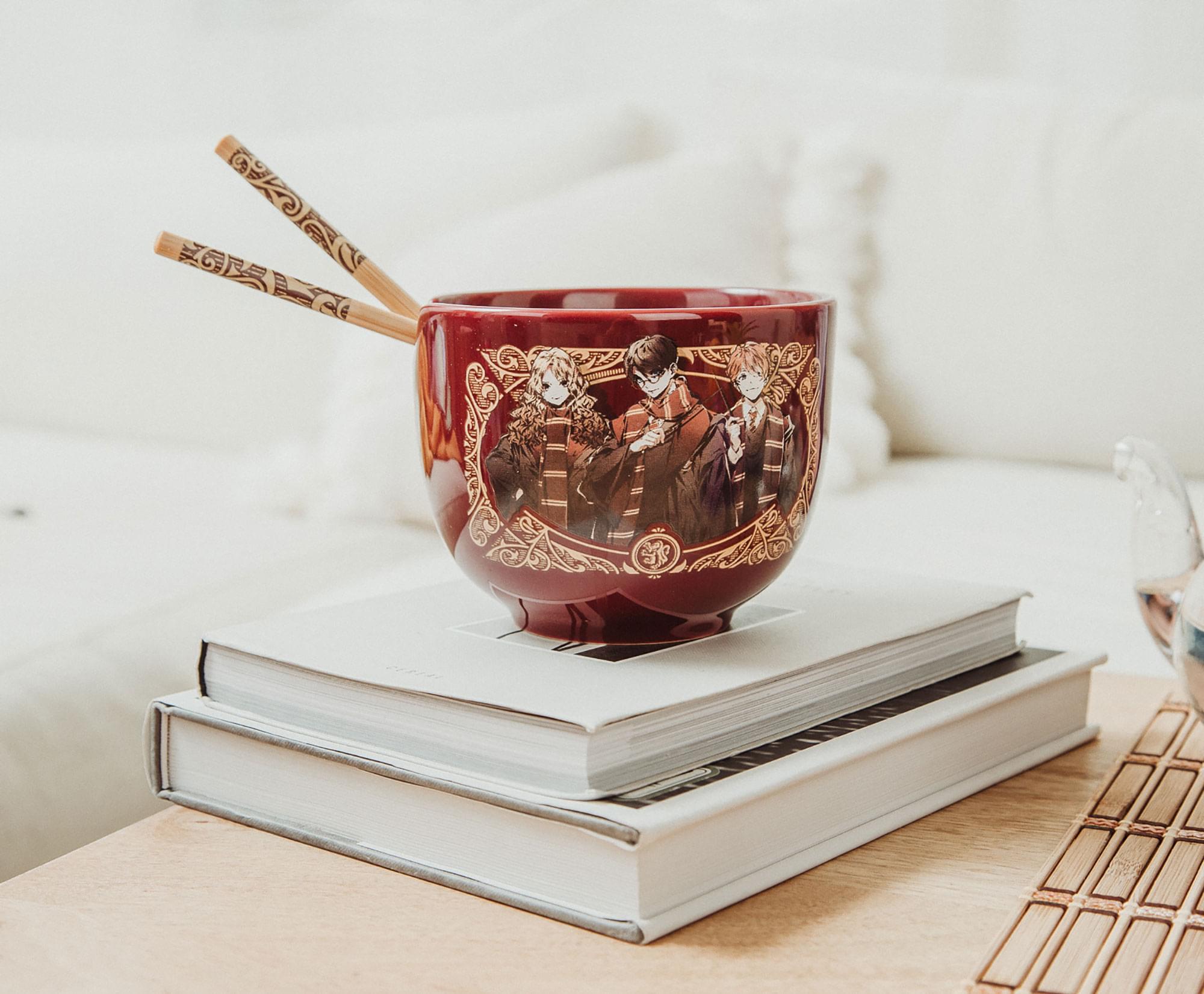 Enchanting Harry Potter Anime-Inspired 20-Ounce Ramen Bowl & Chopstick Set
