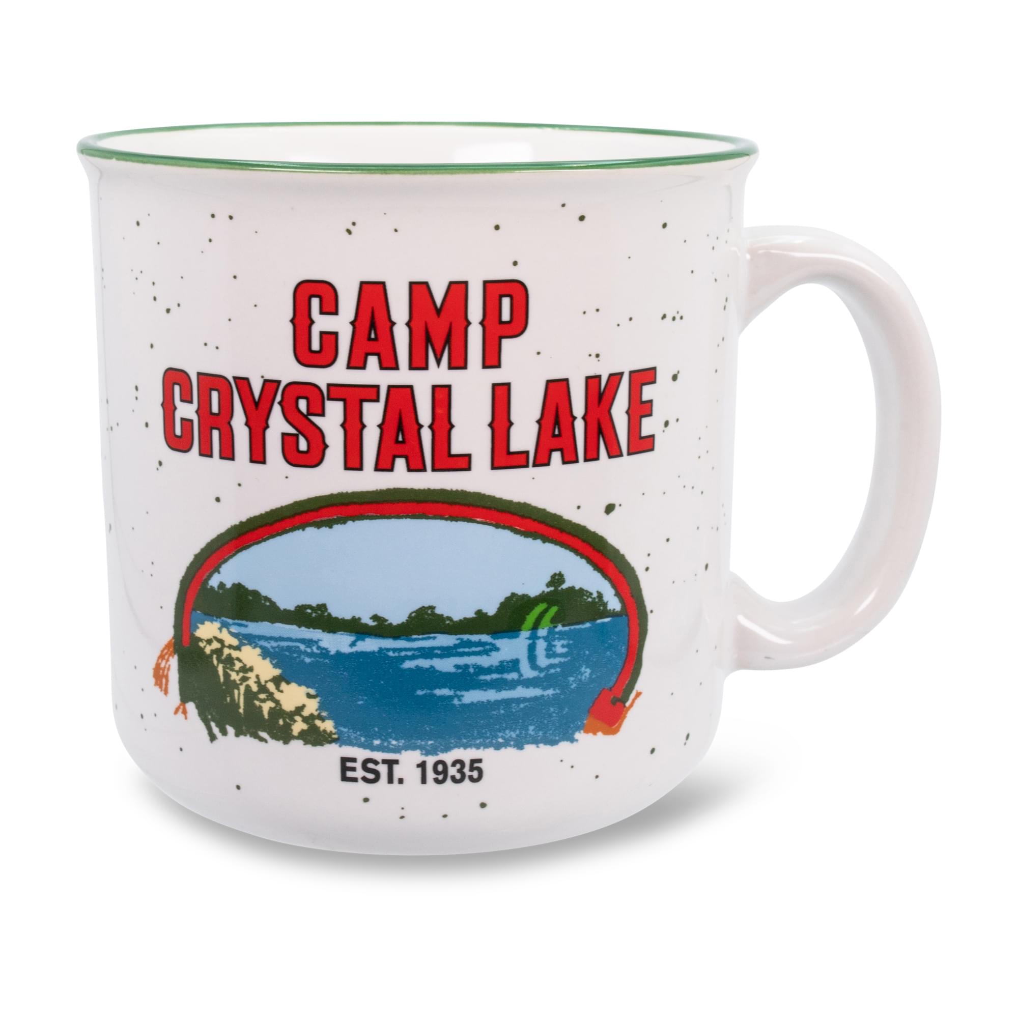 Friday the 13th Crystal Lake Ceramic Camper Mug - 20 Ounce