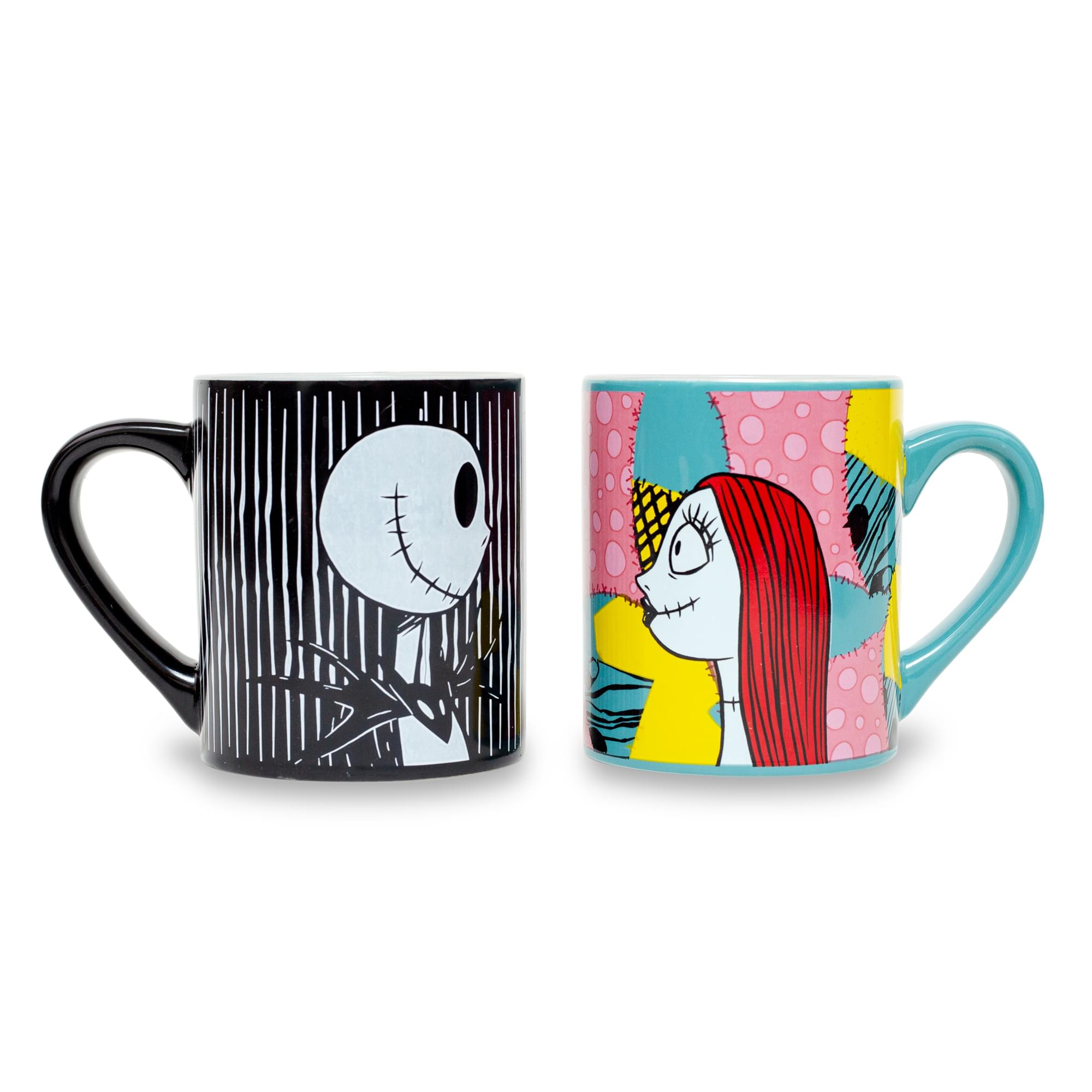 Disney Nightmare Before Christmas Jack & Sally Ceramic Mug Set - Meant To Be