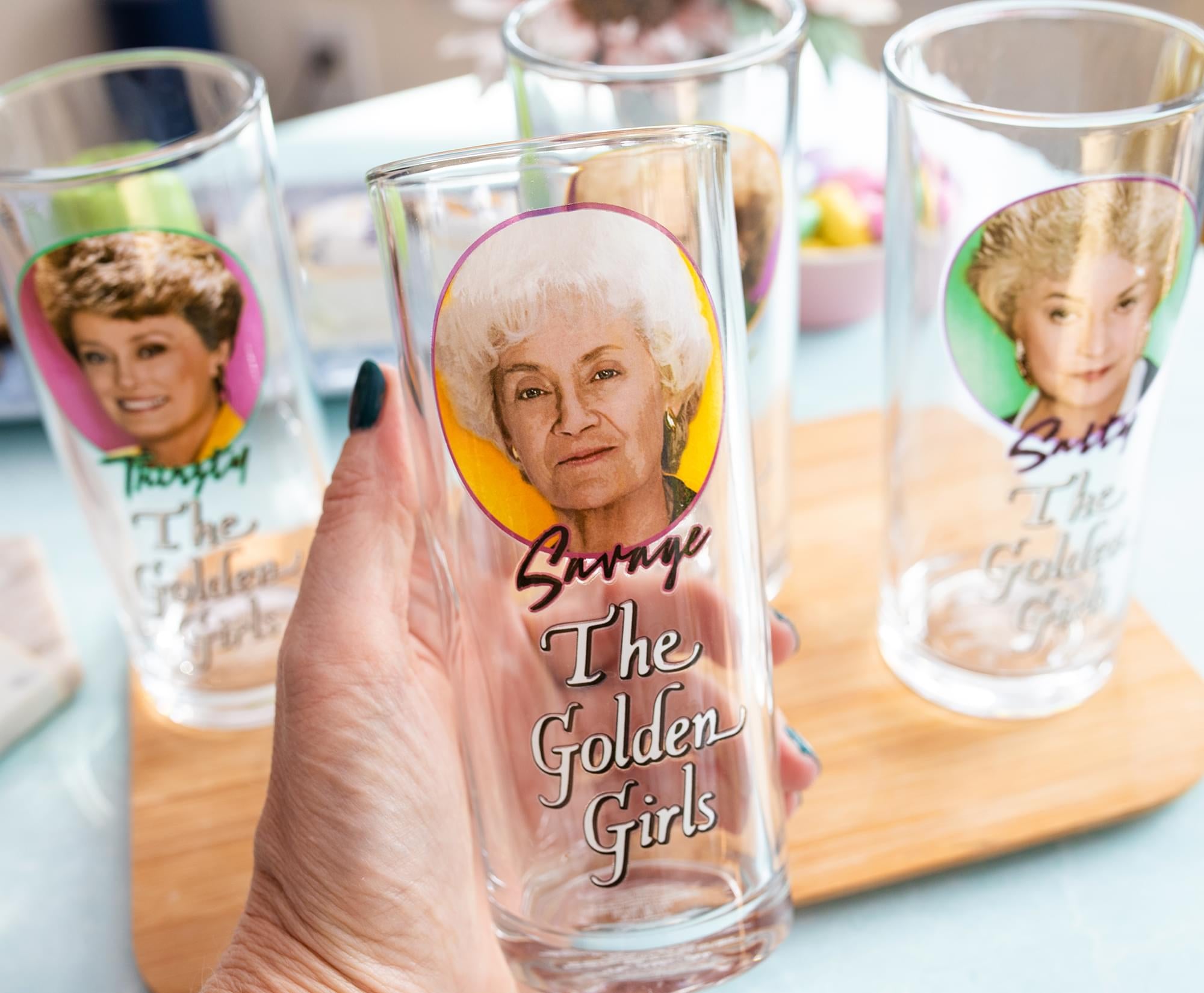 The Golden Girls 10-Ounce Tumbler Glasses Set of 4 - Logo Design