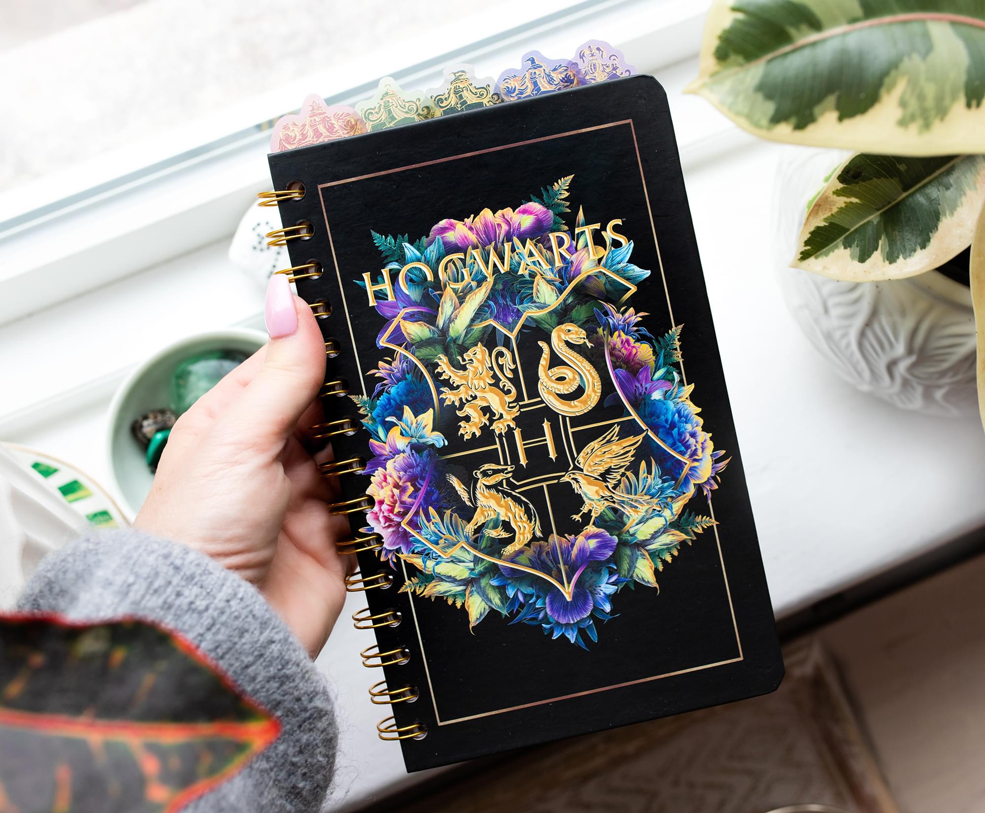 Harry Potter Hogwarts Crests 5-Tab Spiral Notebook - Your Wizarding World Companion