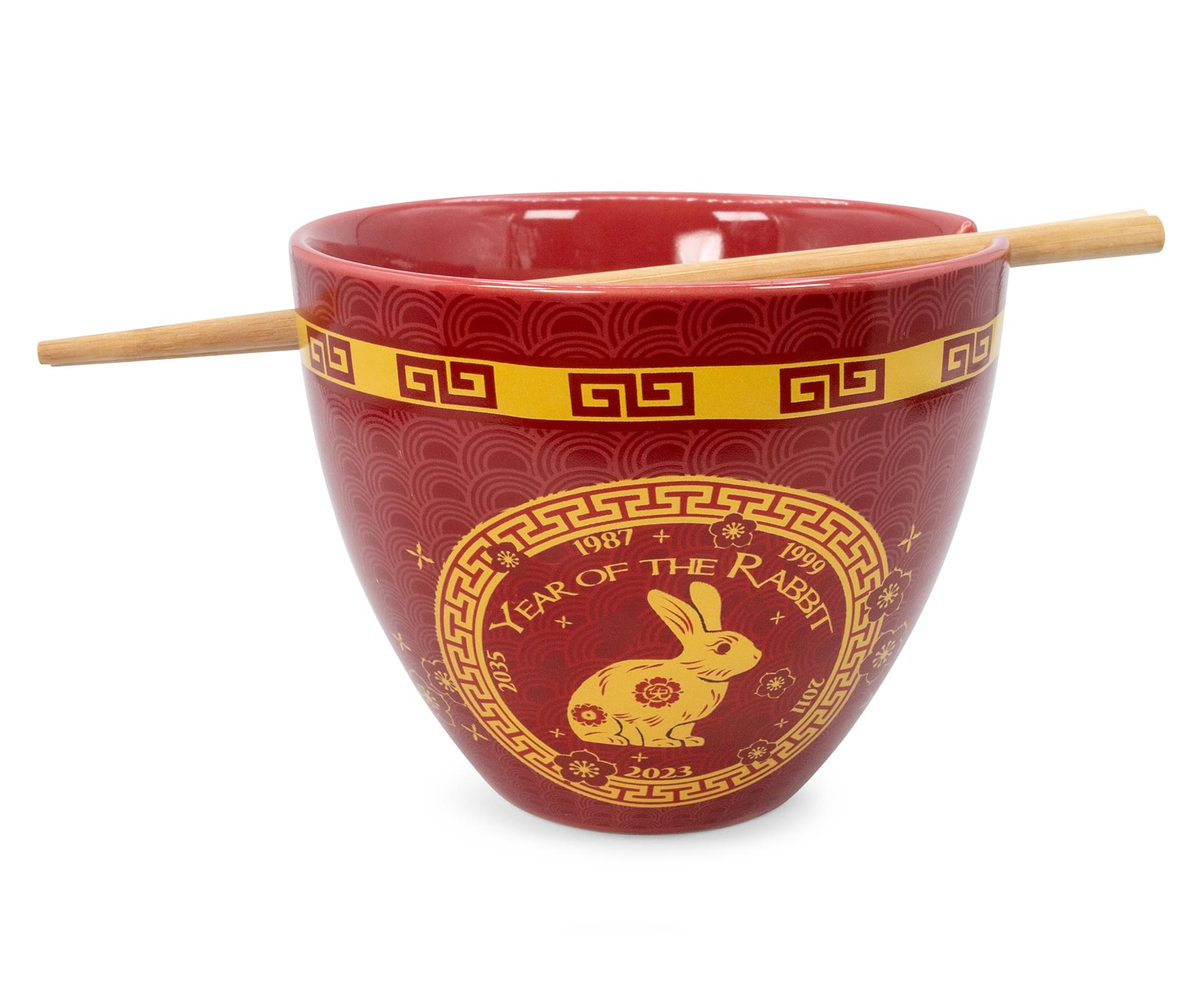 Lucky Rabbit Chinese Zodiac Ramen Bowl & Chopstick Set
