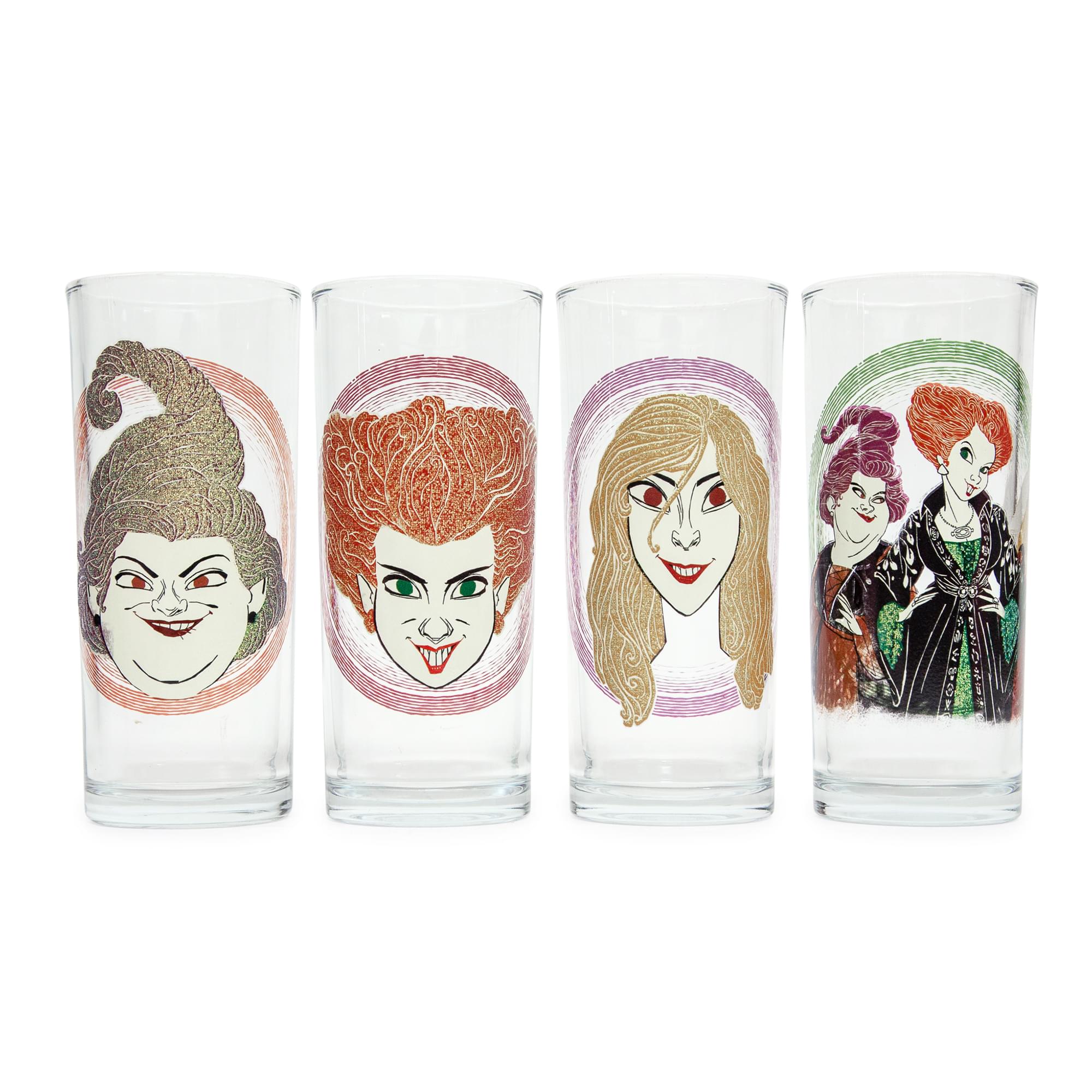 Enchanting Disney Hocus Pocus Sanderson Sisters 10 - Ounce Tumbler Set of 4