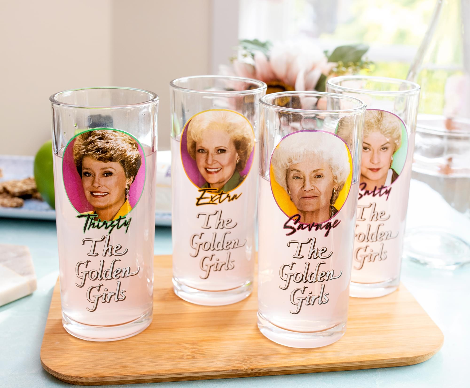 The Golden Girls 10-Ounce Tumbler Glasses Set of 4 - Logo Design