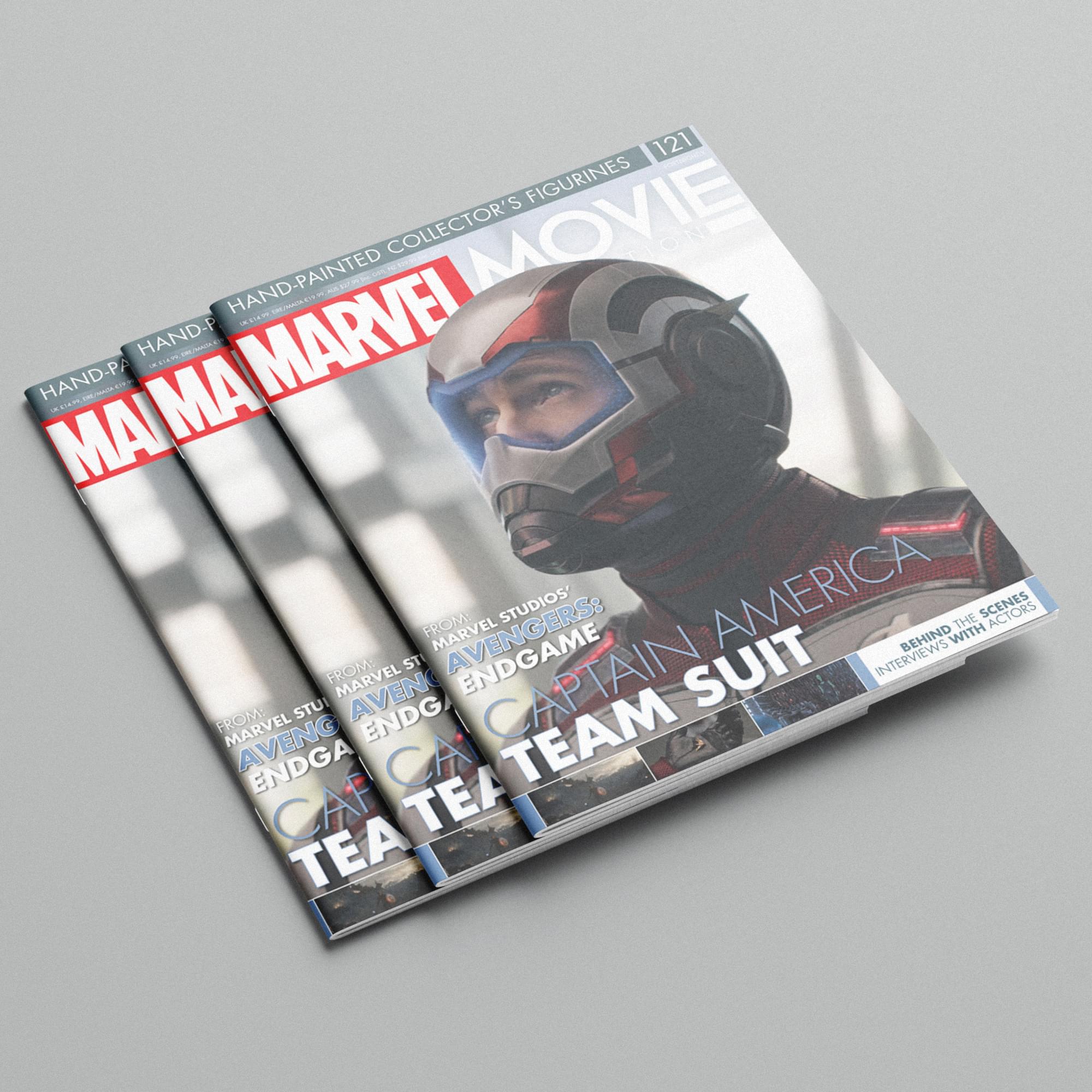 Unmissable Eaglemoss Marvel Movie Collection Magazine Issue #121 - Captain America Team Suit
