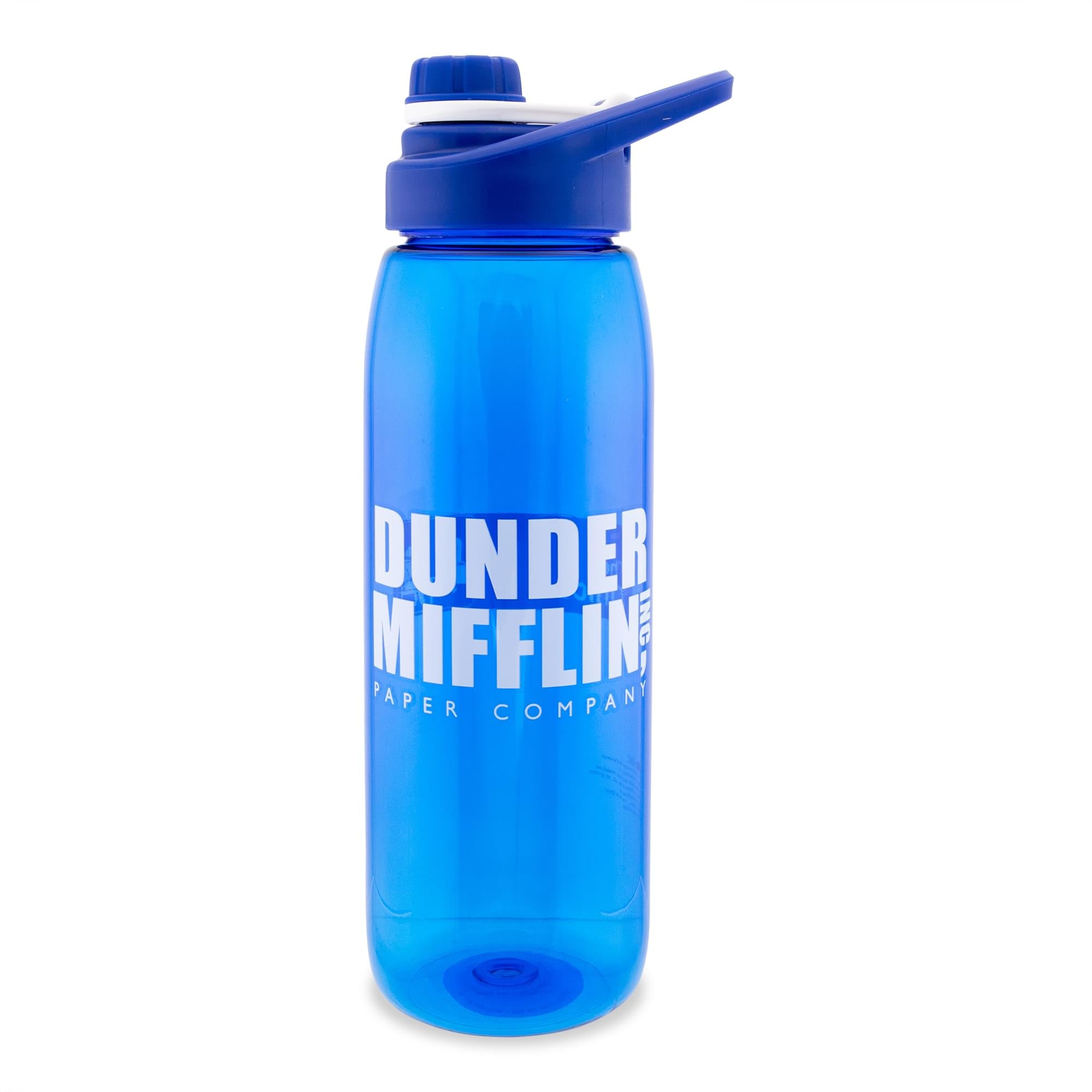 The Office Dunder Mifflin 28-Ounce Handle Lid Water Bottle - Keep Hydrated in Style