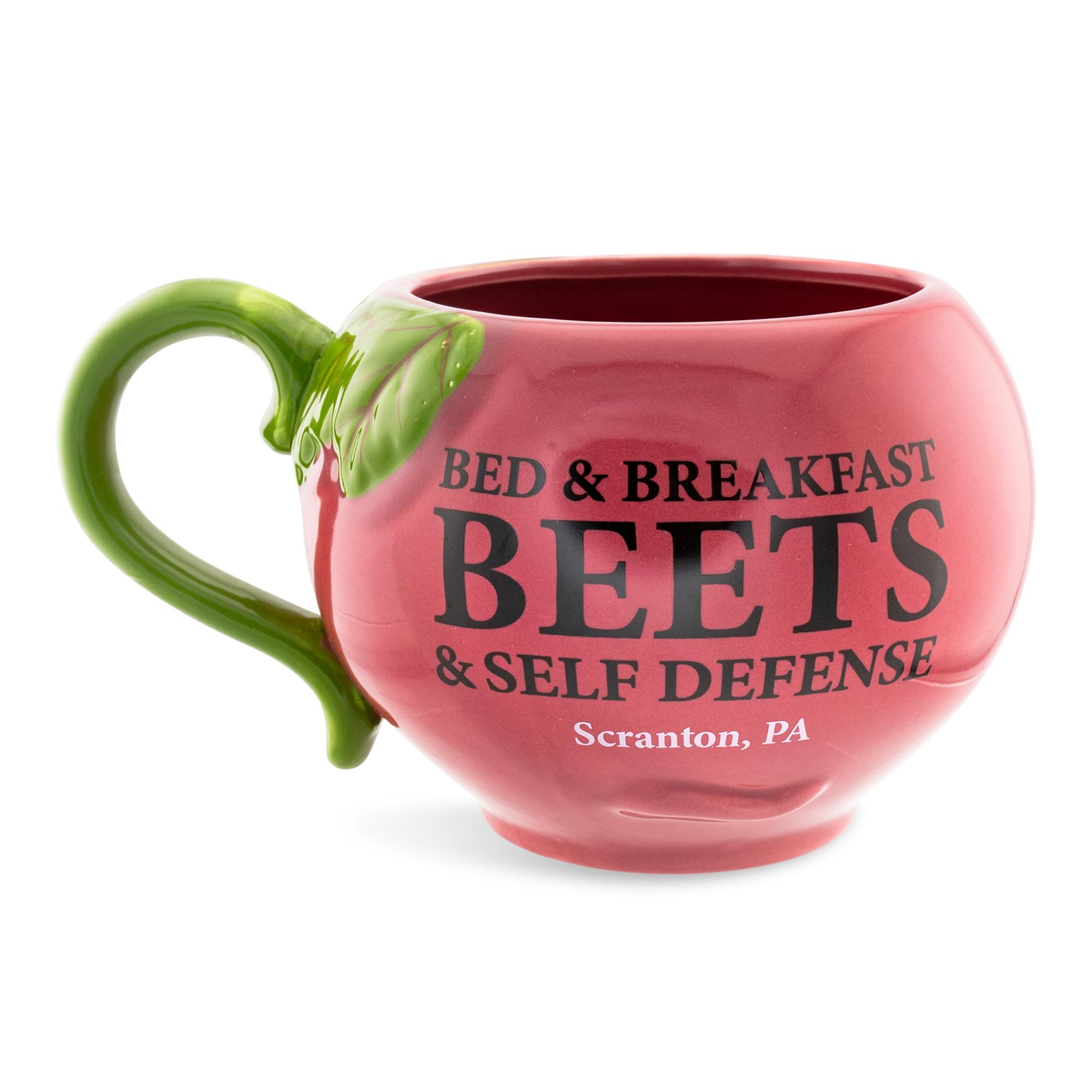 The Office Schrute Farms Beet Ceramic Mug - 20 Oz. 3D Sculpted Fun!