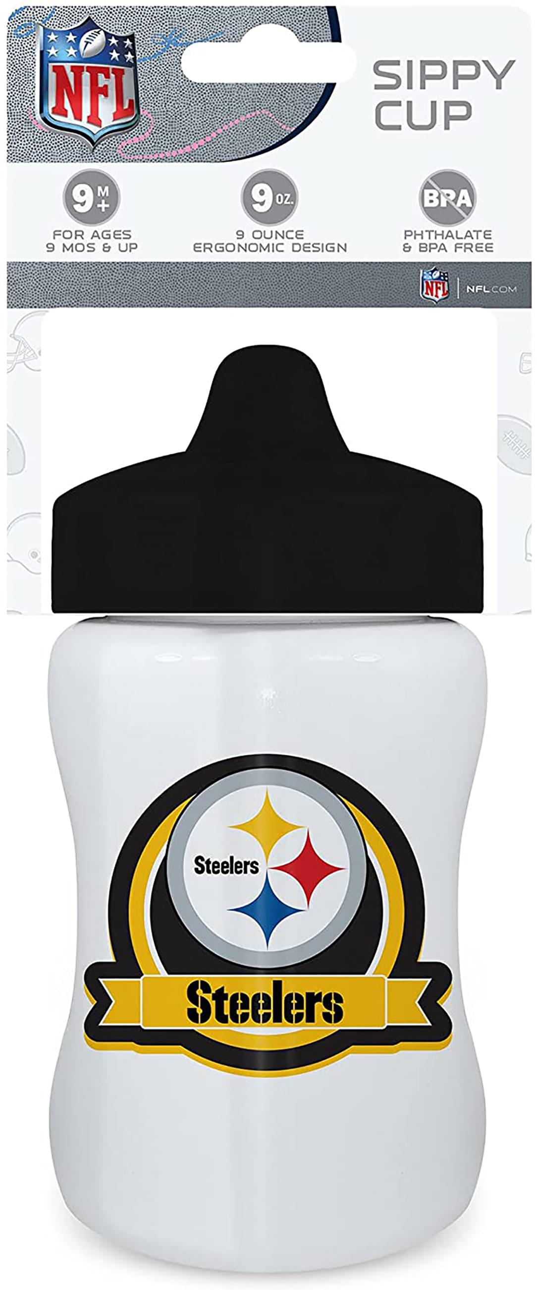 Steelers' Pride: 9oz NFL Baby Sippy Cup
