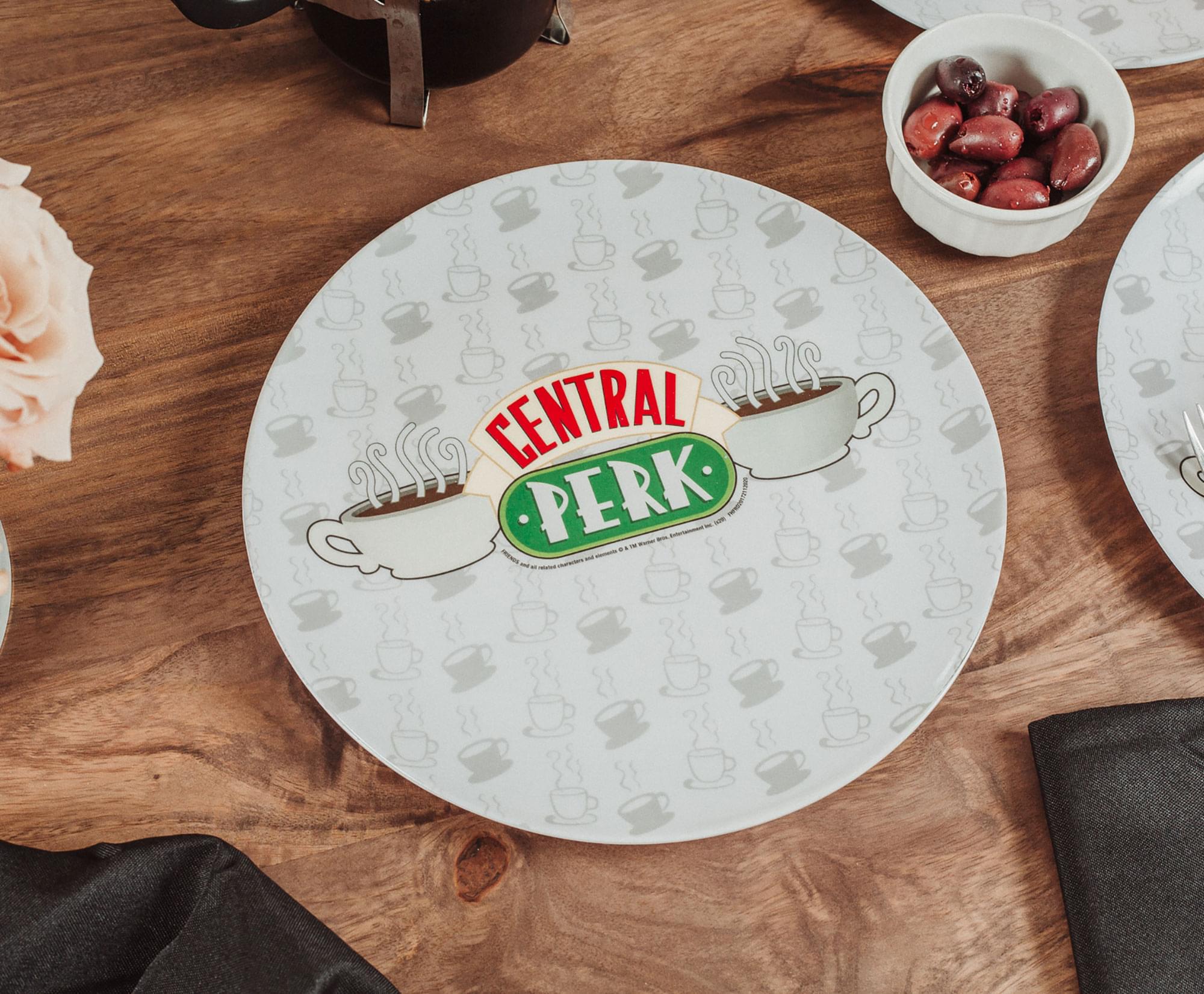 Friends Central Perk 10-Inch Melamine Dinner Plates (Set of 4) - A Toast to Iconic TV Fun!
