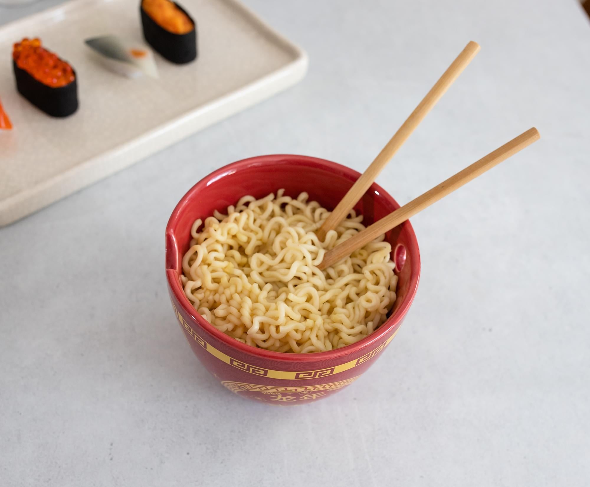 Dragon Year Chinese Zodiac 16-Ounce Ramen Bowl & Chopstick Set