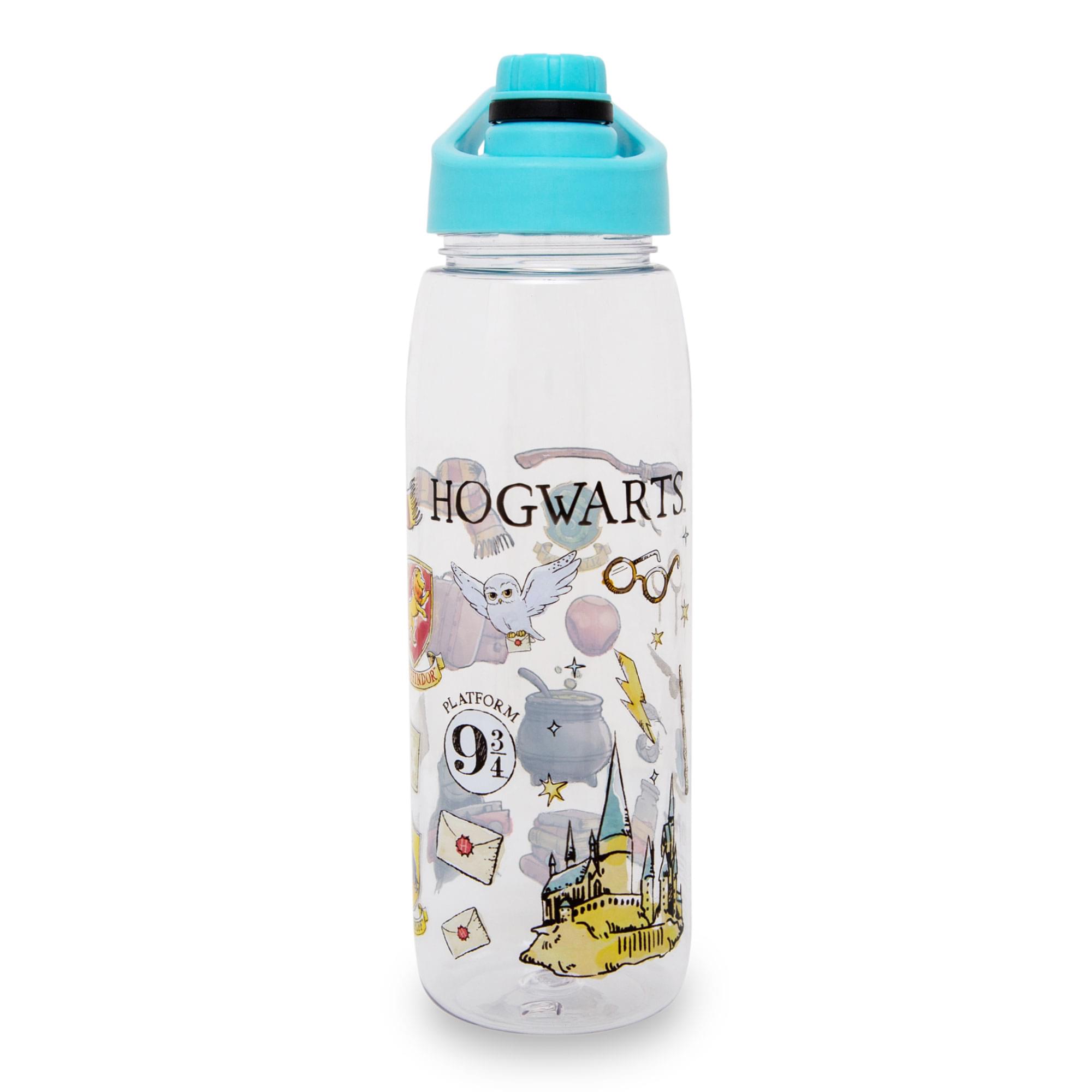 Harry Potter Hogwarts Magic Plastic Water Bottle - 28 Ounce Twist Spout