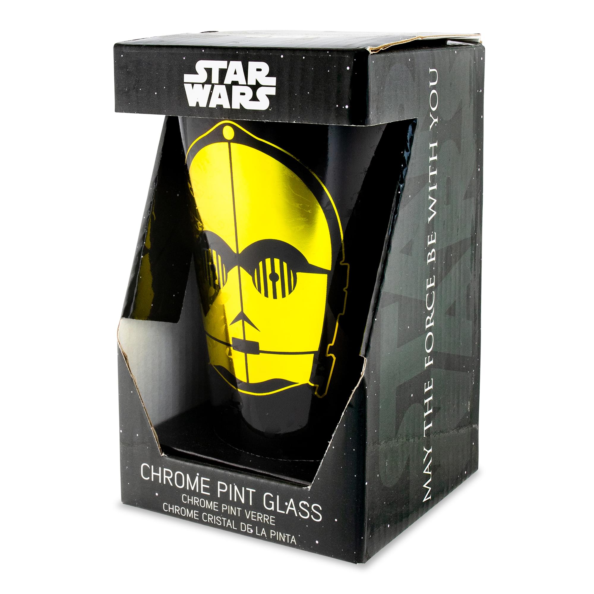Epic Star Wars C3PO Chrome Pint Glass