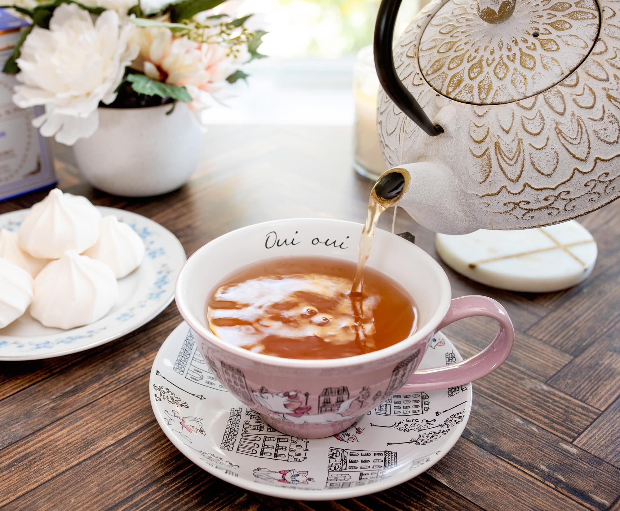 Enchanting Disney The Aristocats Marie Ceramic Teacup & Saucer Set