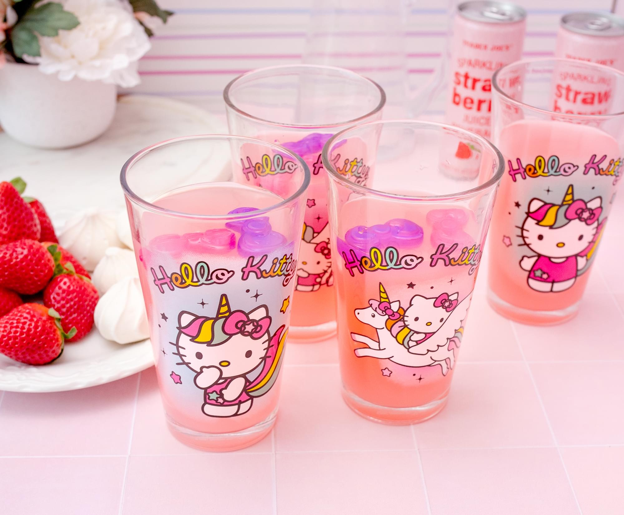 Sanrio Hello Kitty Pretty Bows Reusable Ice Cubes - 6-Piece Set
