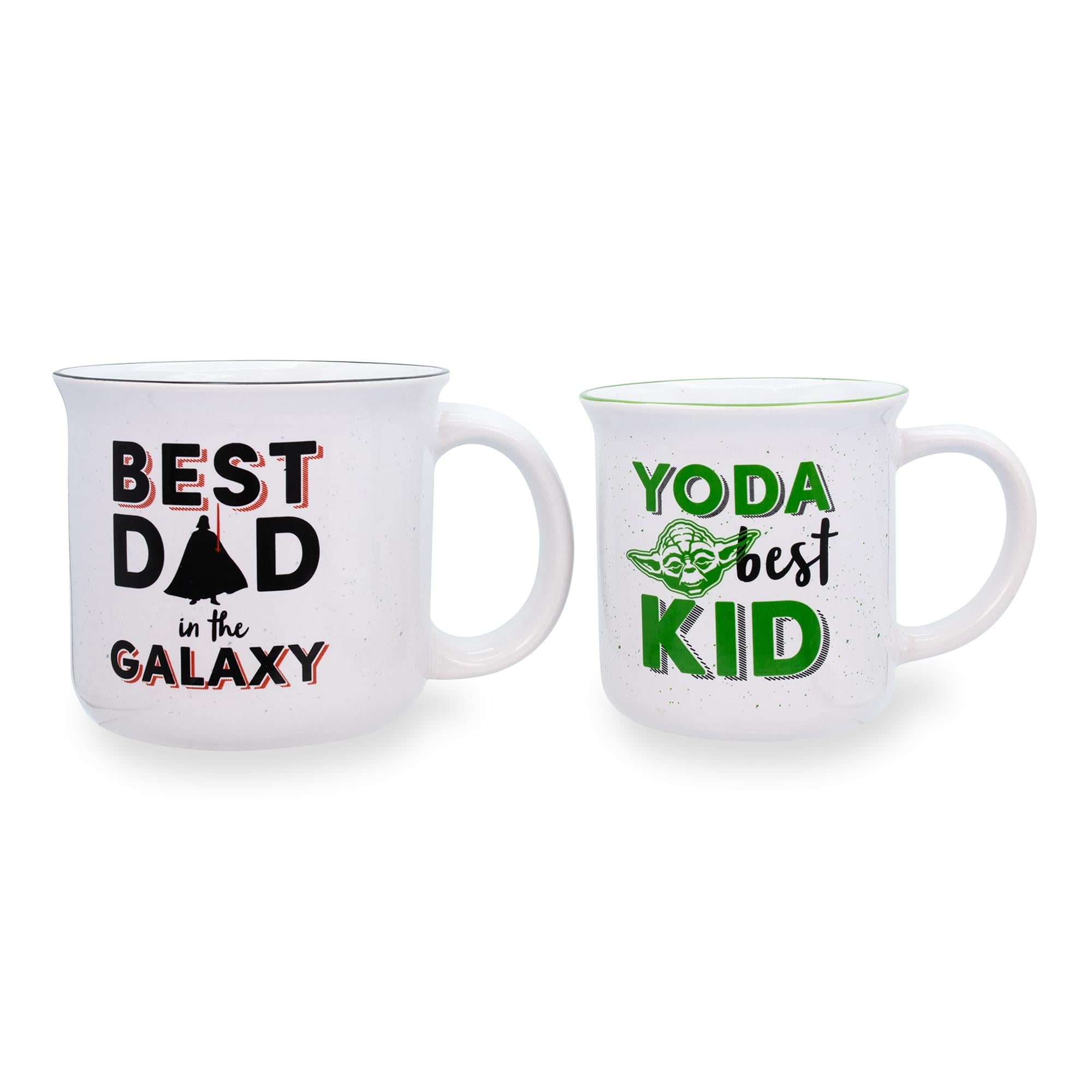 Star Wars Dad & Kid Ceramic Camper Mug Set - Darth Vader & Yoda