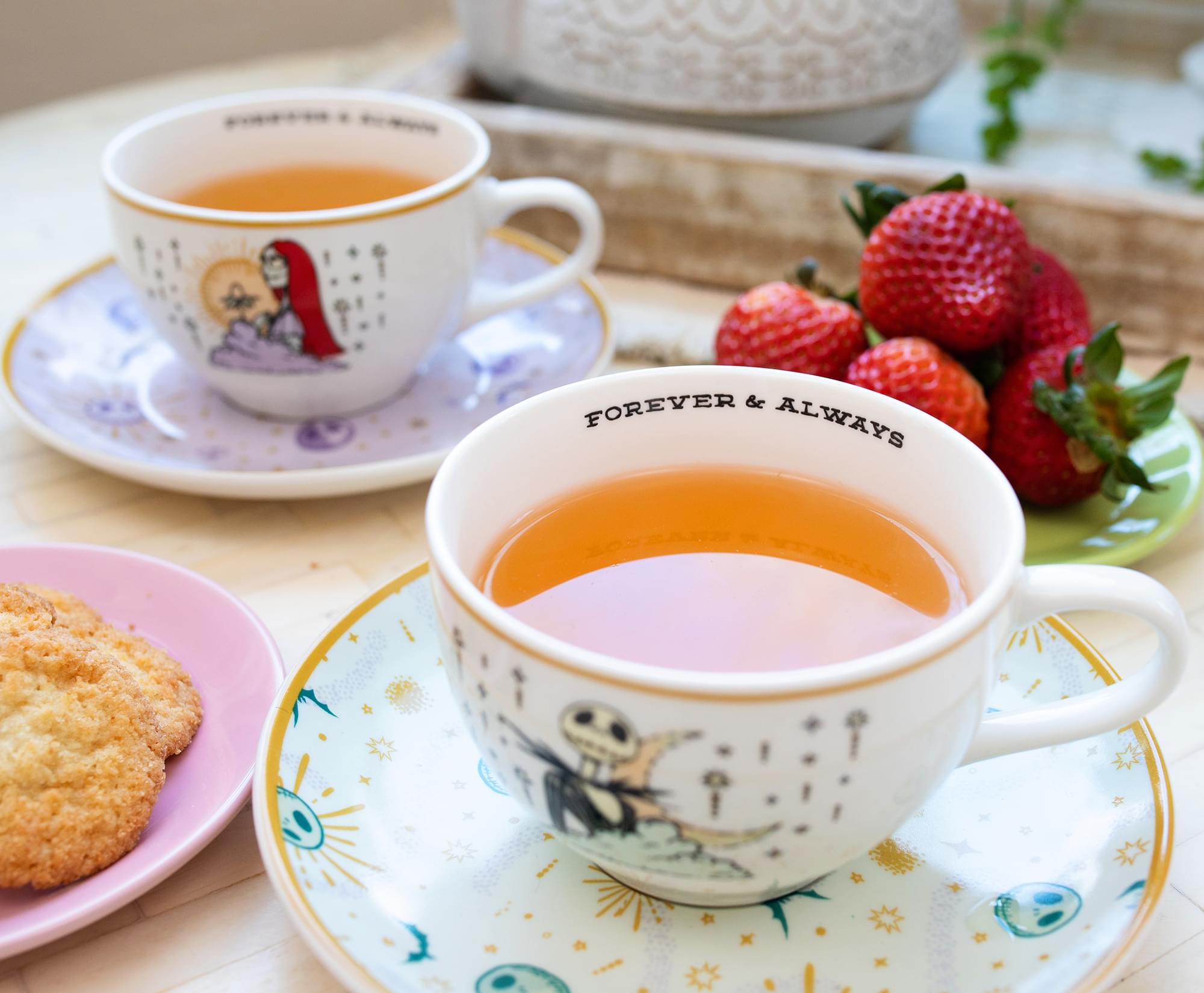Enchanting Disney Nightmare Before Christmas Jack & Sally Teacup Set - A Must-Have for Tea Lovers!