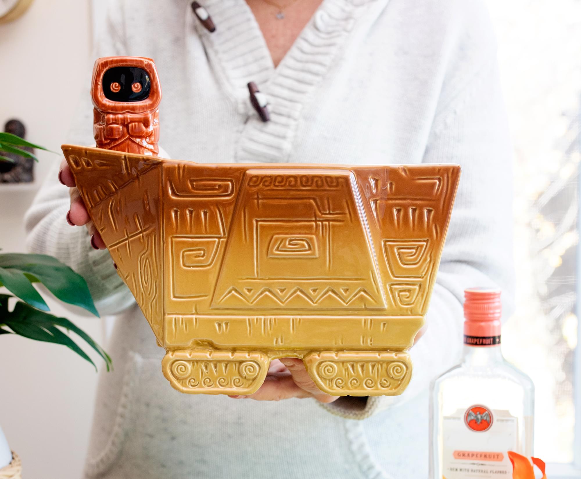 Geeki Tikis Star Wars Sandcrawler Party Punch Bowl Set with Jawa Mini Mug