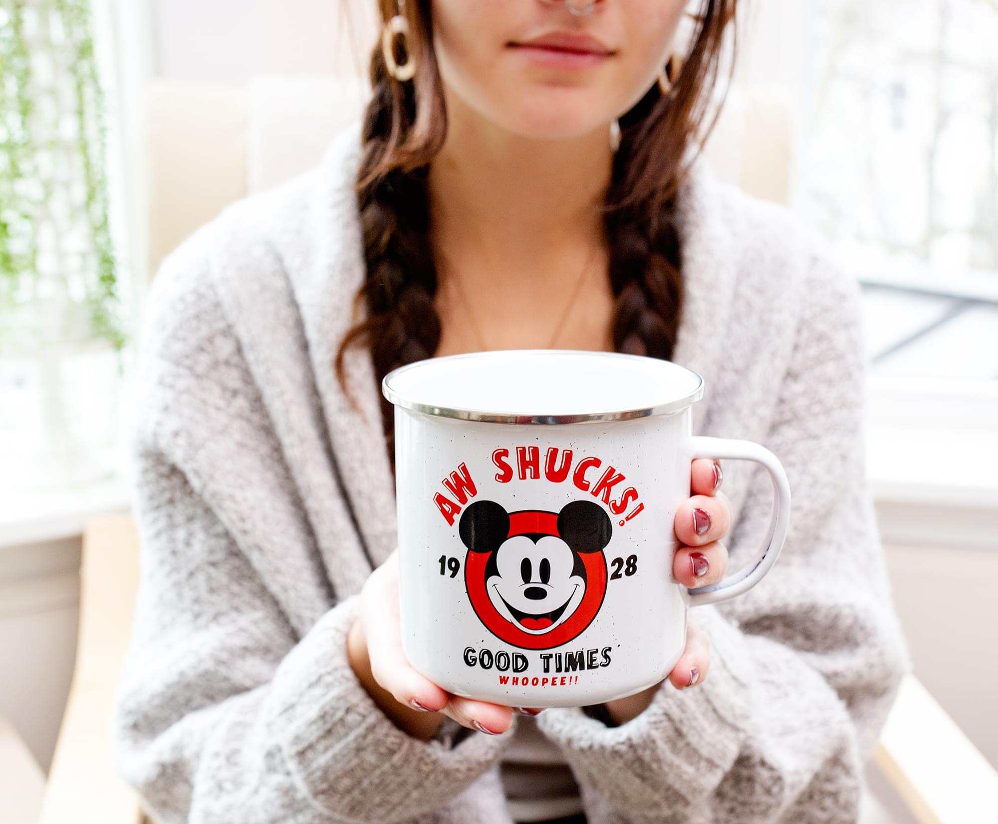 Disney's Enchanting Mickey Mouse Ceramic Camper Mug - 20 Ounce Delight