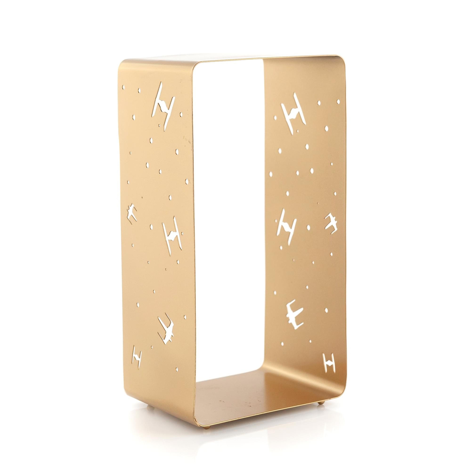 Epic Star Wars Gold-Stamped Lantern: X-Wing vs TIE Fighter Battle, 11.5-Inch