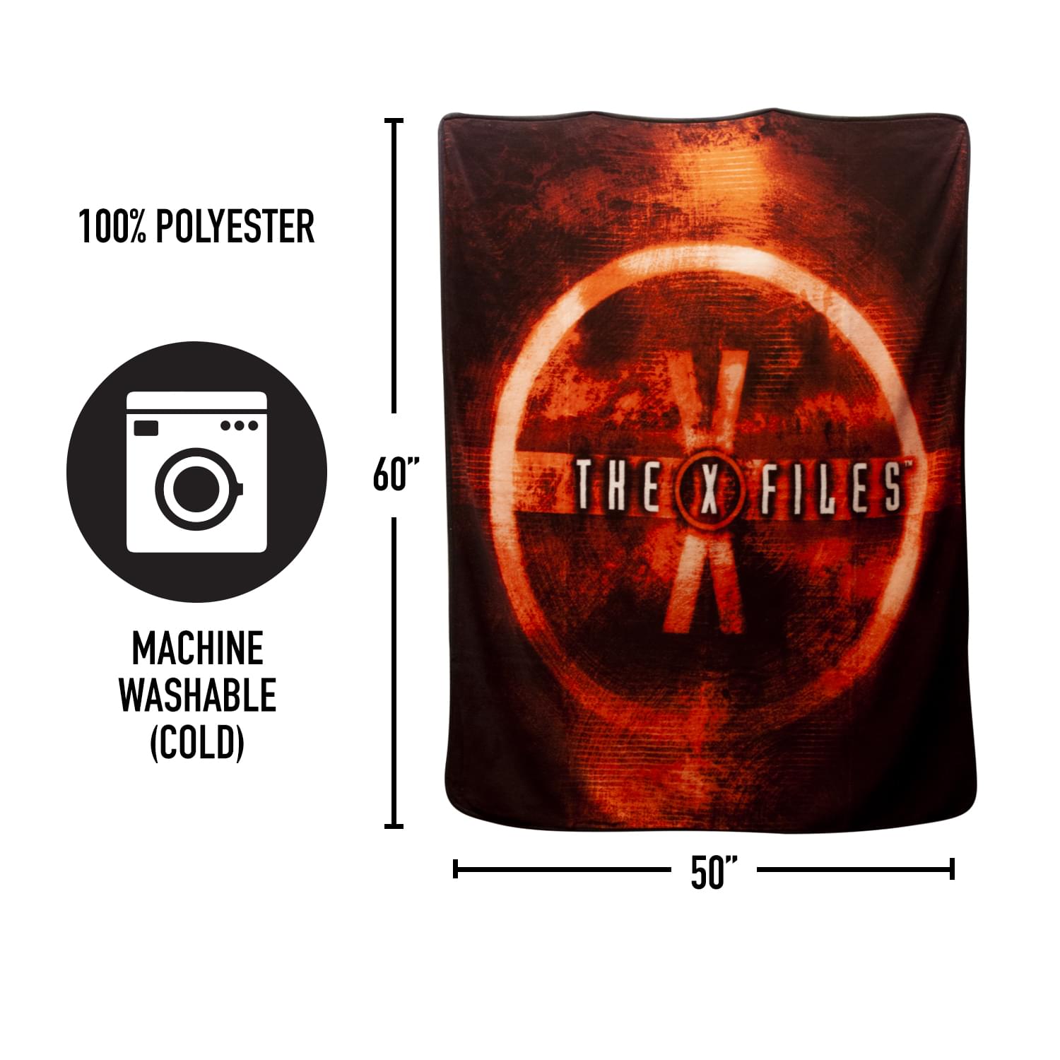The X-Files Logo Lightweight Fleece Blanket - A Must-Have for Fans!