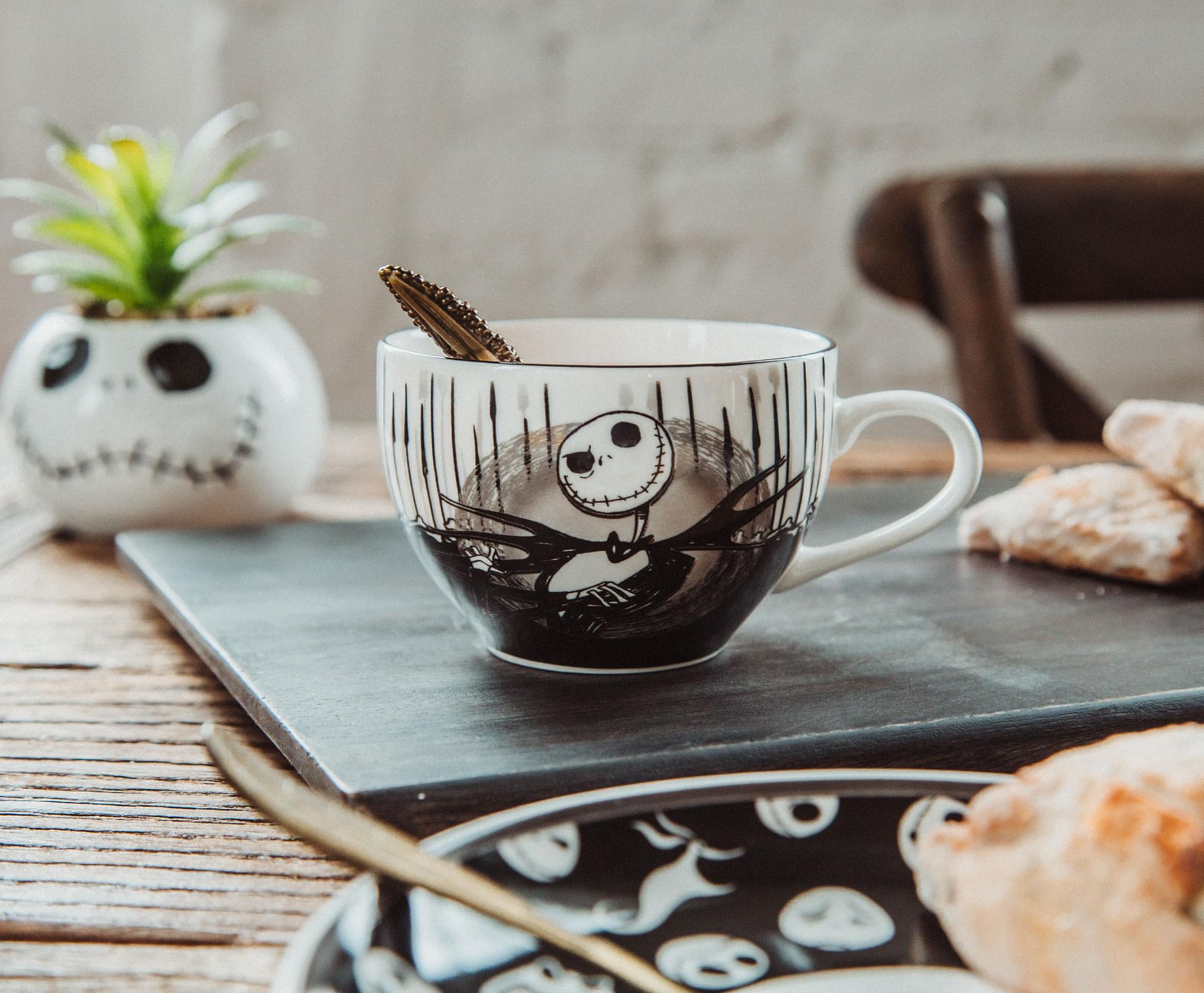 Disney's Enchanting Nightmare Before Christmas Jack & Sally Teacup Set - A Must-Have for Tea Lovers!