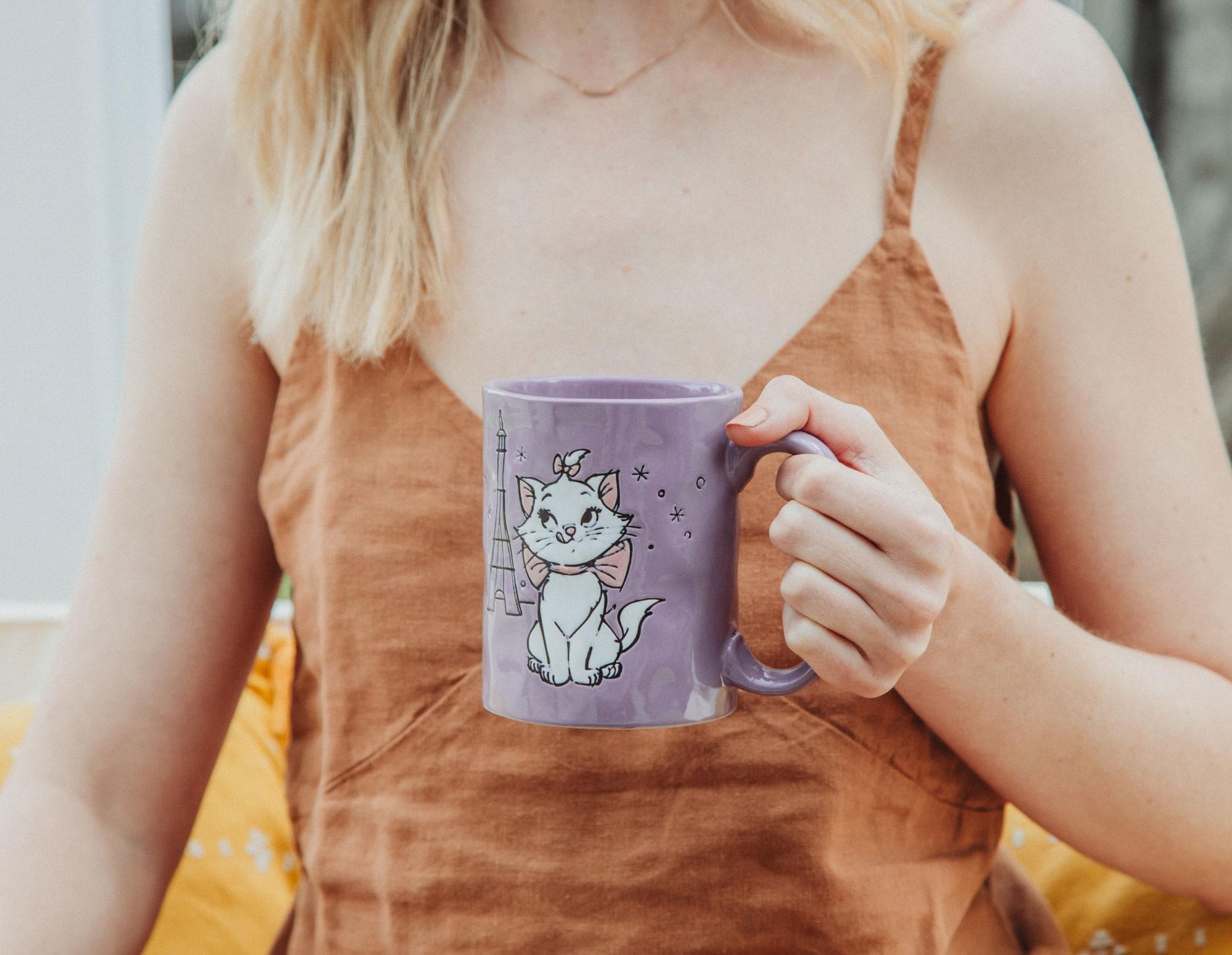 Enchanting Disney The Aristocats Marie In Paris Ceramic Mug - 15 Ounce Delight