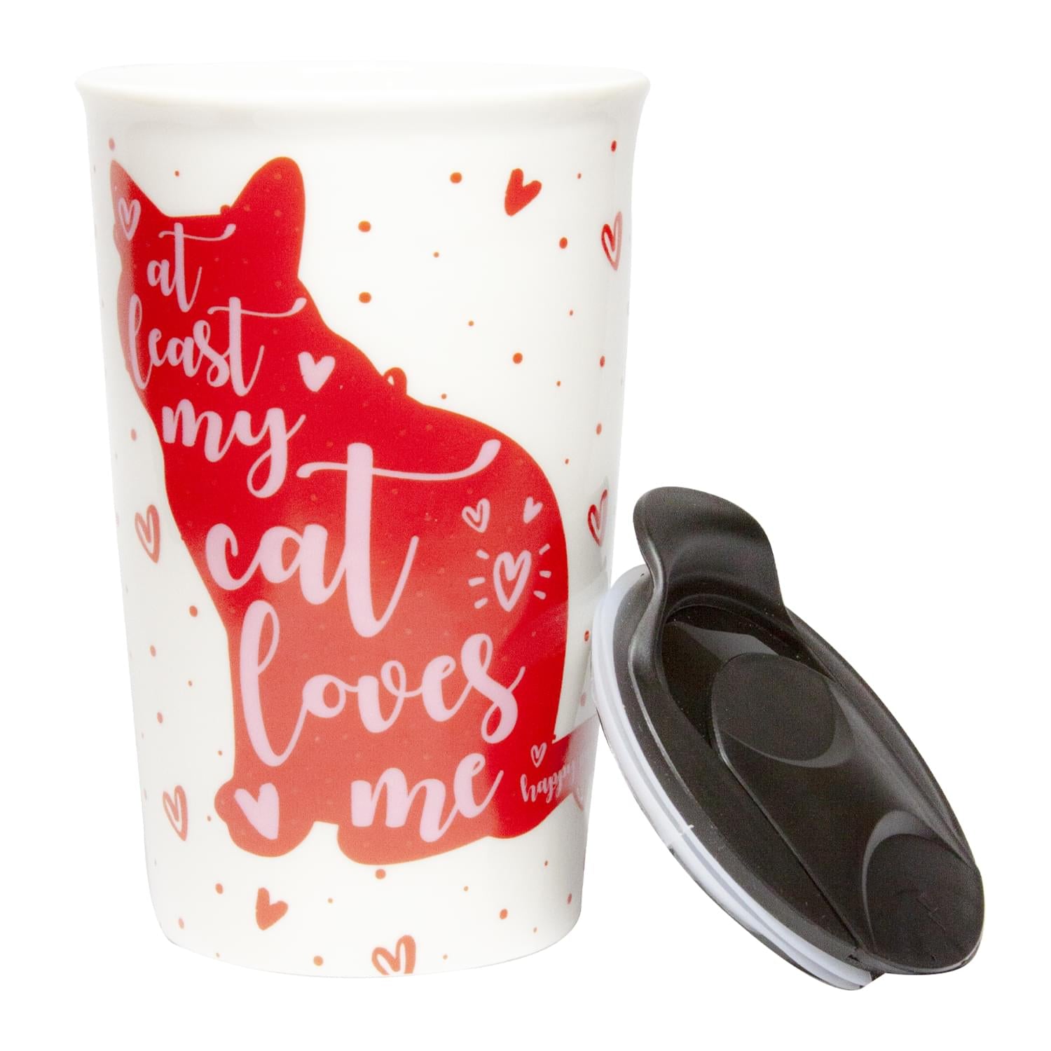 Adorable Cat Lover's Ceramic Coffee Mug - 9 Oz, Ideal Gift
