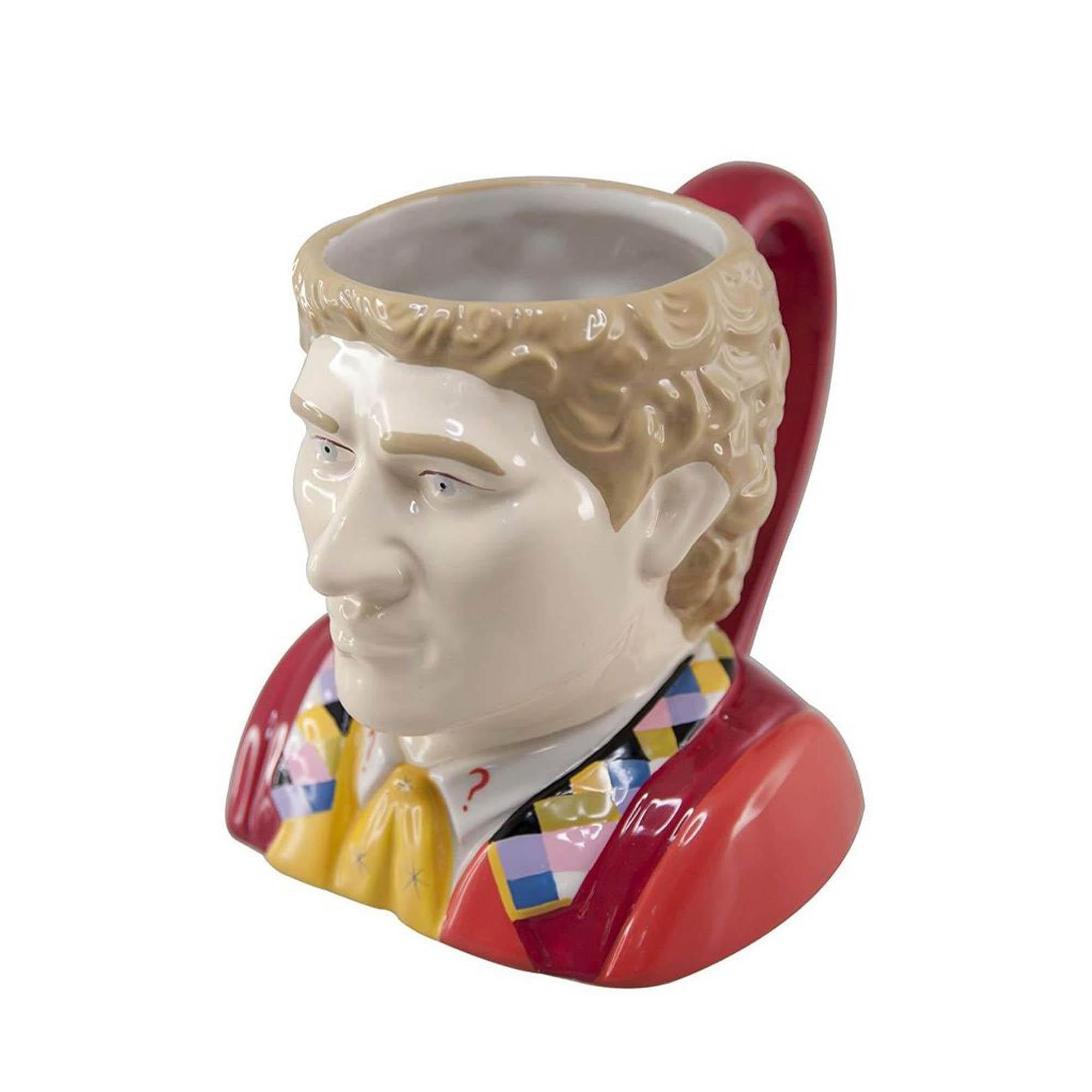Time-Traveling Delight: Doctor Who 6th Doctor Colin Baker Ceramic 3D Toby Jug Mug