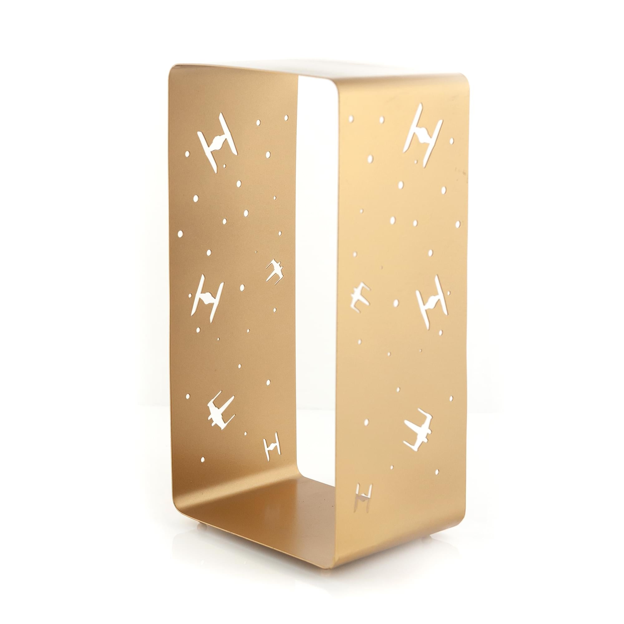 Epic Star Wars Gold-Stamped Lantern: X-Wing vs TIE Fighter Battle, 11.5-Inch