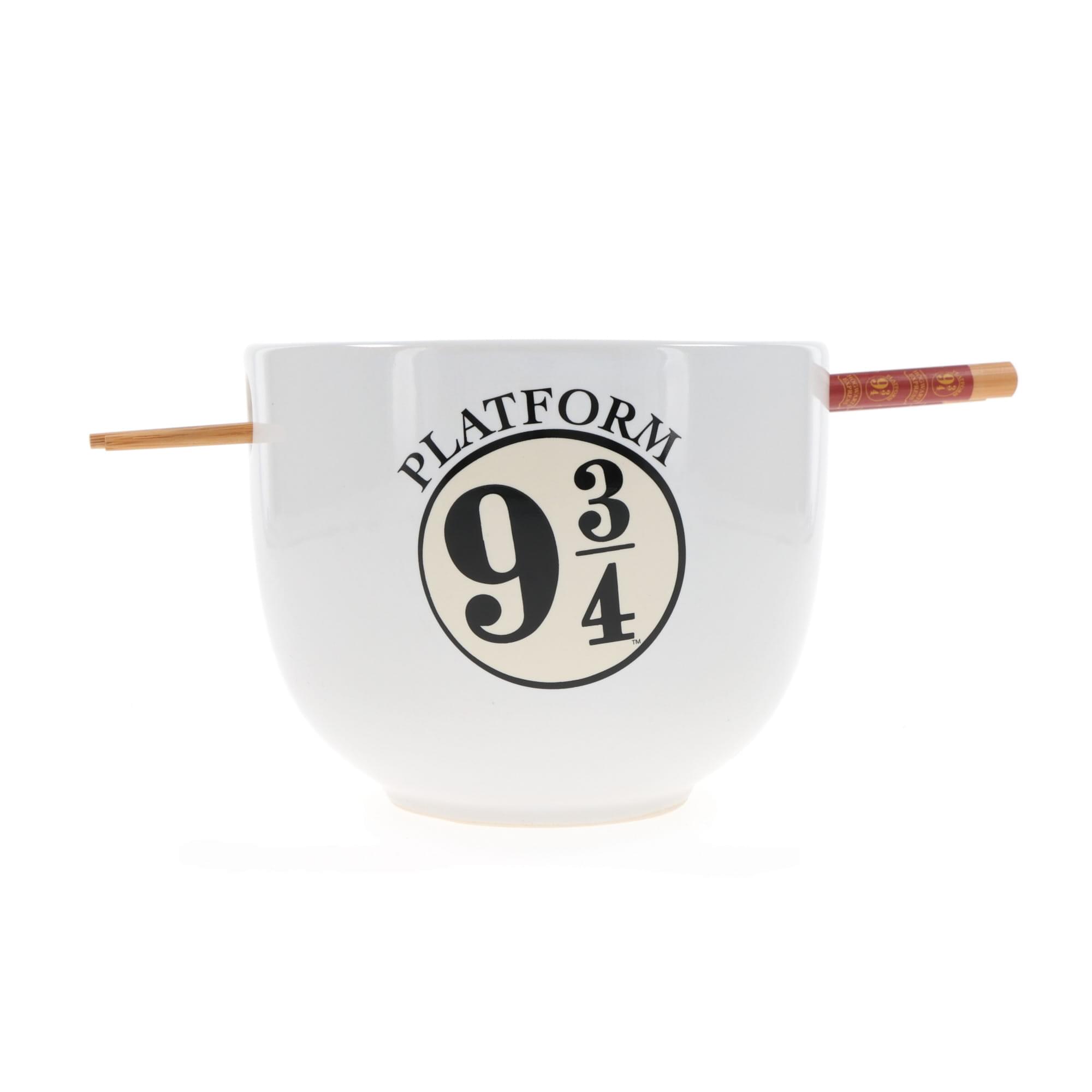 Harry Potter Hogwarts Express 20-Ounce Ceramic Ramen Bowl with Chopsticks Set