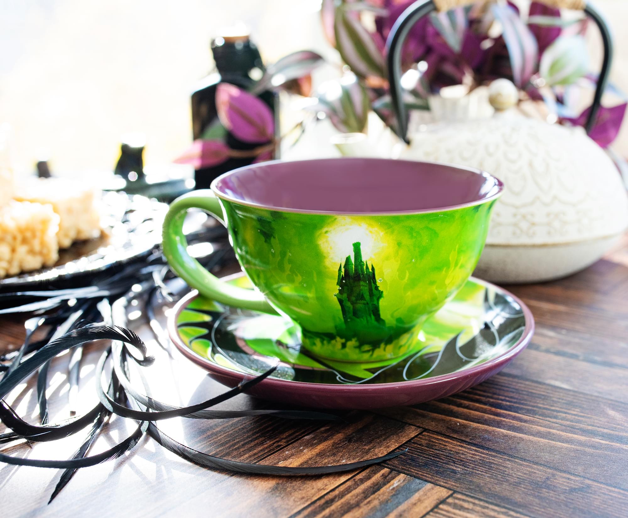 Maleficent-Inspired Disney Villains Ceramic Teacup & Saucer Set