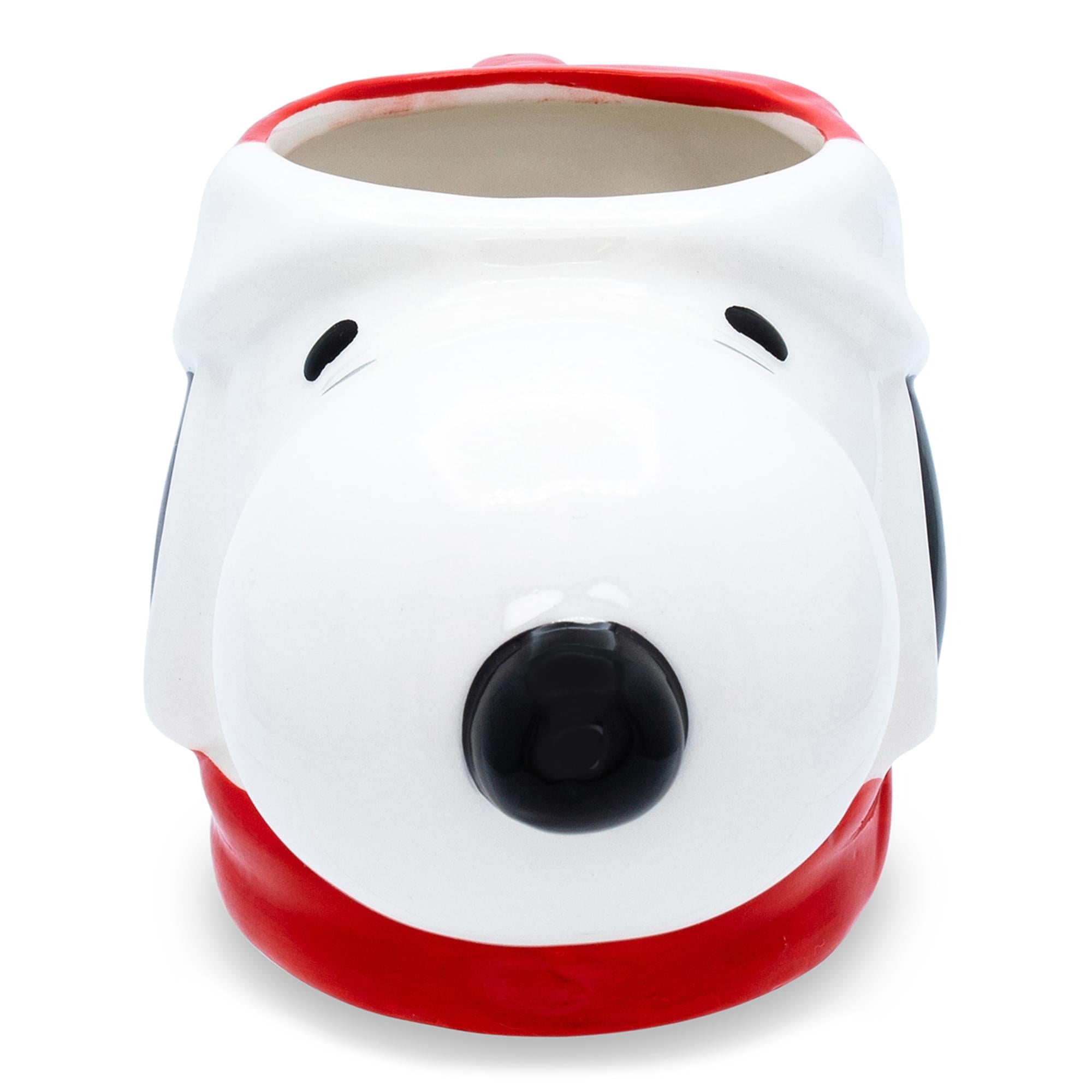 Peanuts Snoopy Christmas Ceramic Mug - 20 Ounce Festive 3D Sculpted