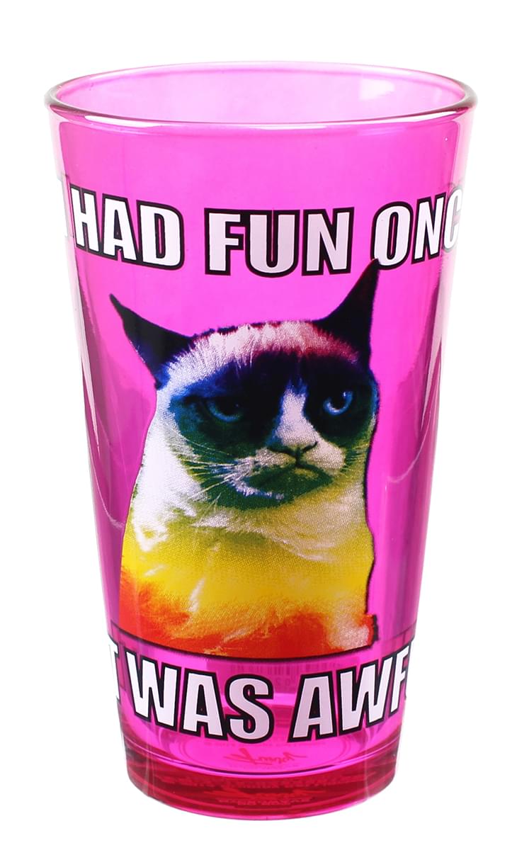 Grumpy Cat 16oz Pint Glass - A Must-Have for Fans