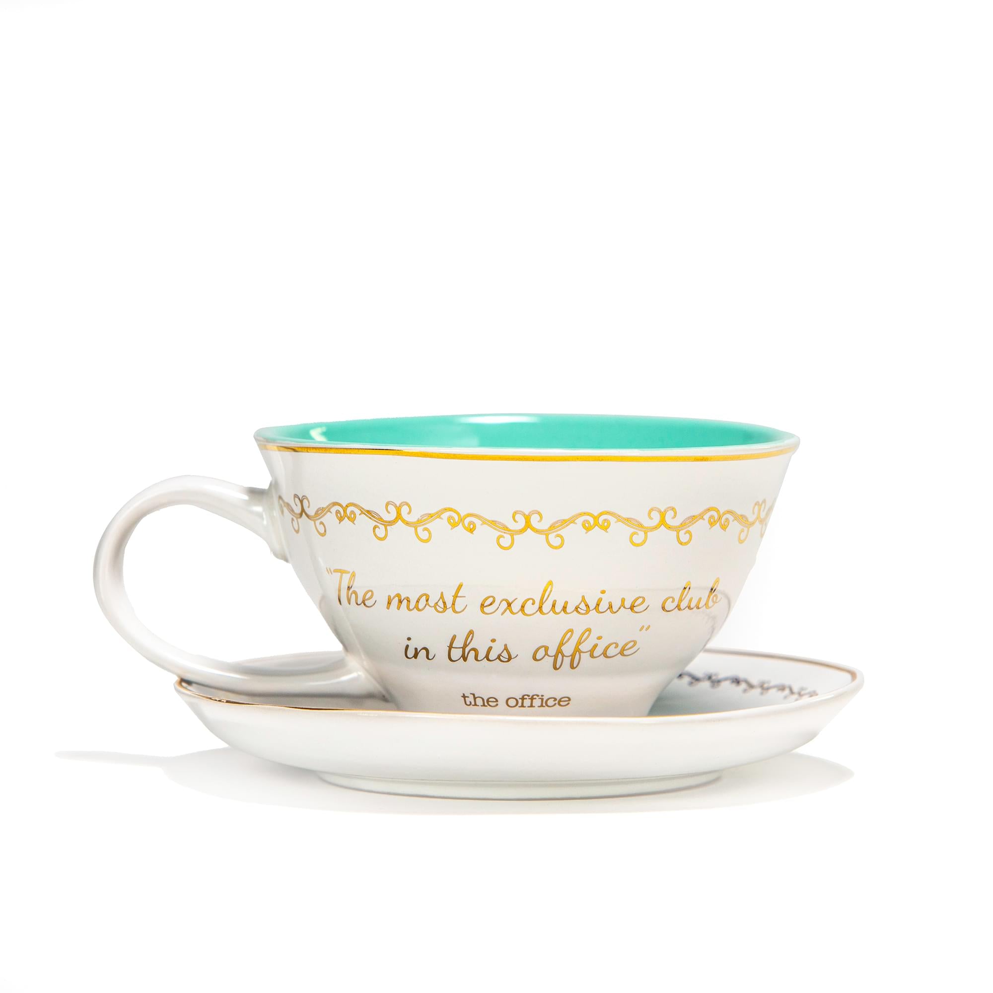 The Office Finer Things Club Exclusive Ceramic Teacup & Saucer Set
