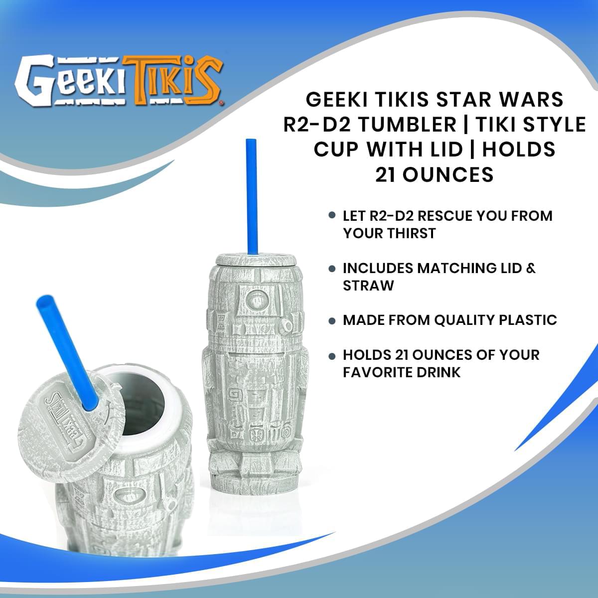 Geeki Tikis R2-D2 21-Ounce Plastic Tumbler - Star Wars Fan's Dream