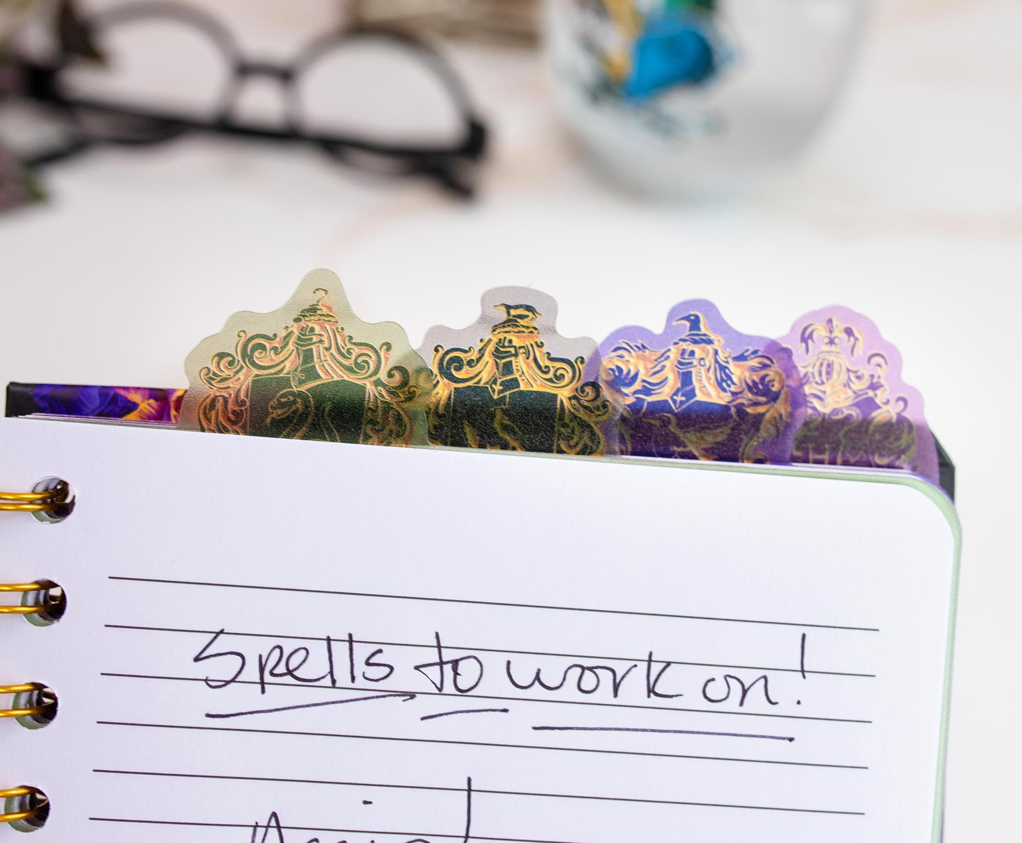 Harry Potter Hogwarts Crests 5-Tab Spiral Notebook - Your Wizarding World Companion