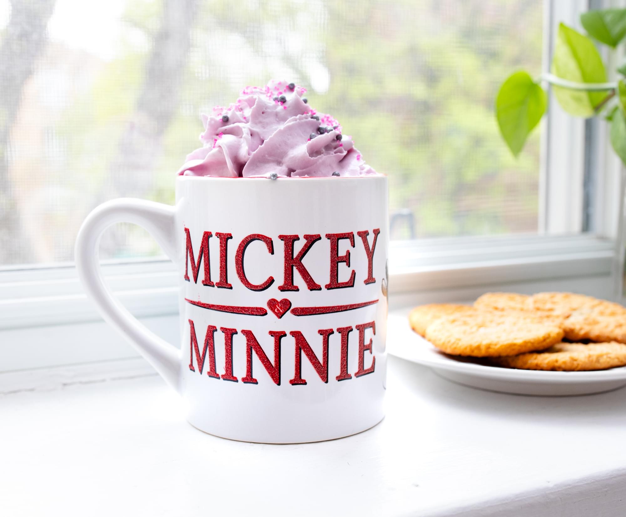 Disney Mickey & Minnie Glitter Ceramic 14 - Ounce Mug