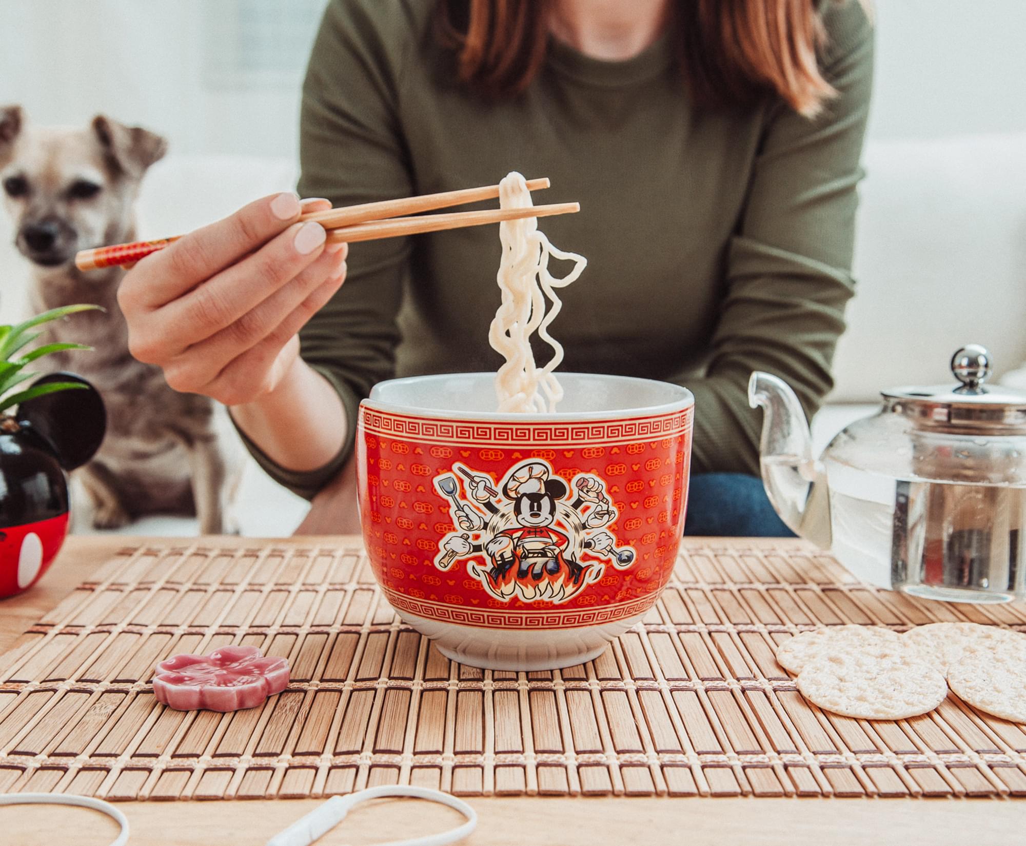 Disney's Enchanting Mickey Mouse 20 - Ounce Ramen Bowl & Chopstick Set