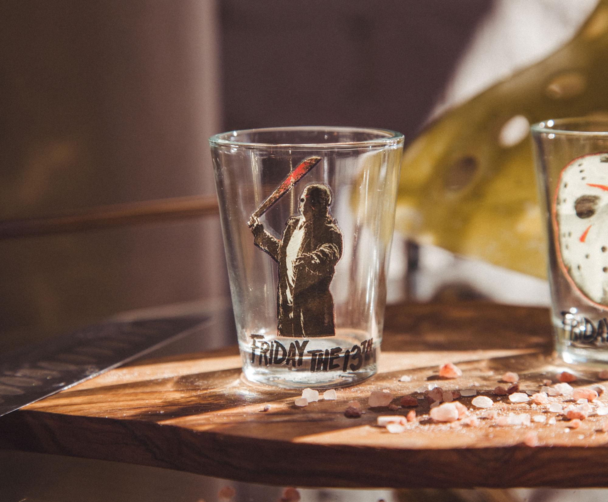 Friday The 13th Jason Voorhees 2 - Ounce Mini Shot Glasses Set of 4 - A Horror Lover's Delight