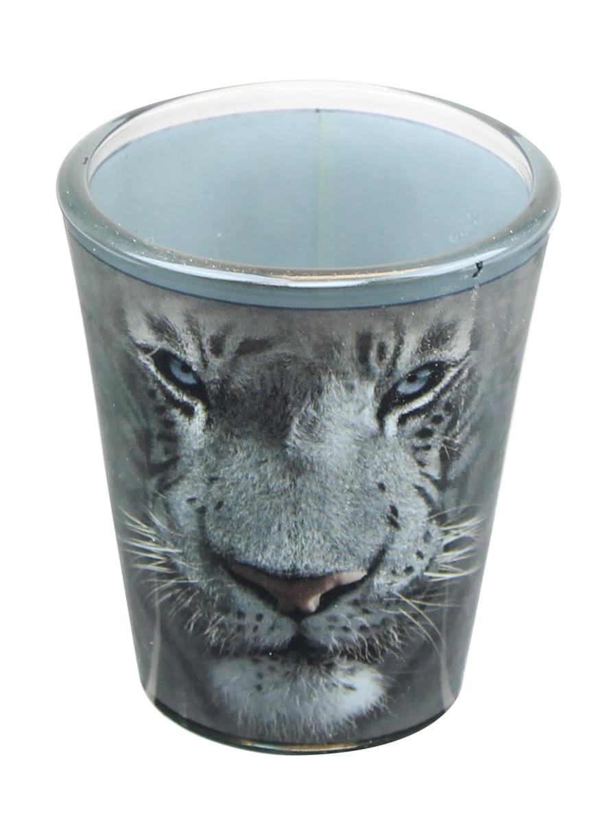 Roar with the White Tiger! 2oz Shot Glass