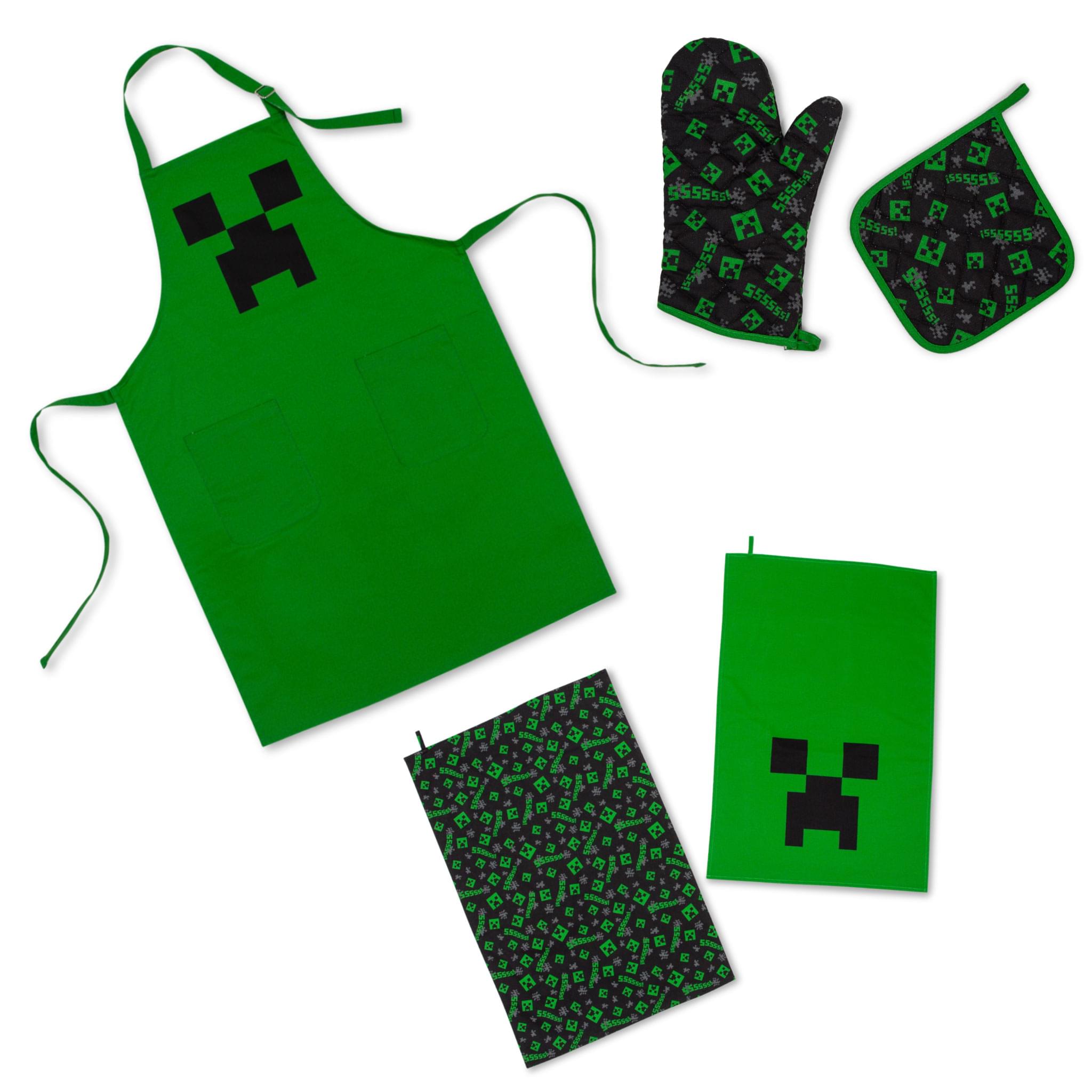 Epic Minecraft Green Creeper Kitchen Bundle for Gamers