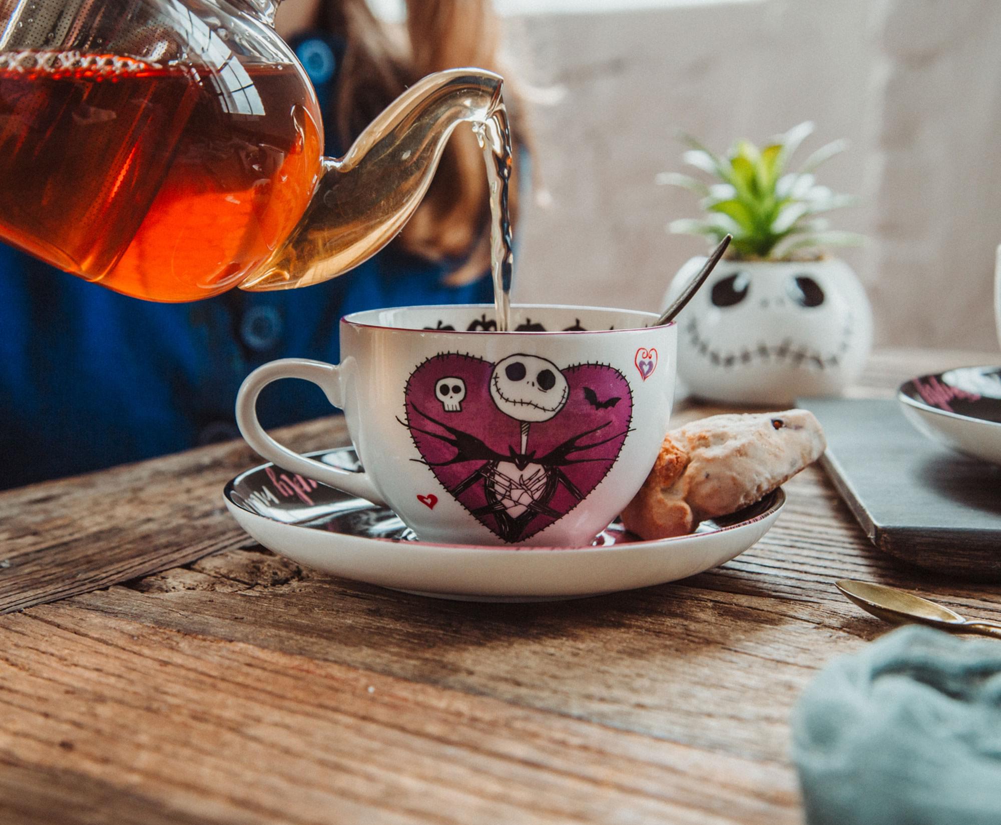 Disney's The Nightmare Before Christmas Bone China Teacup & Saucer Set - 2 Piece